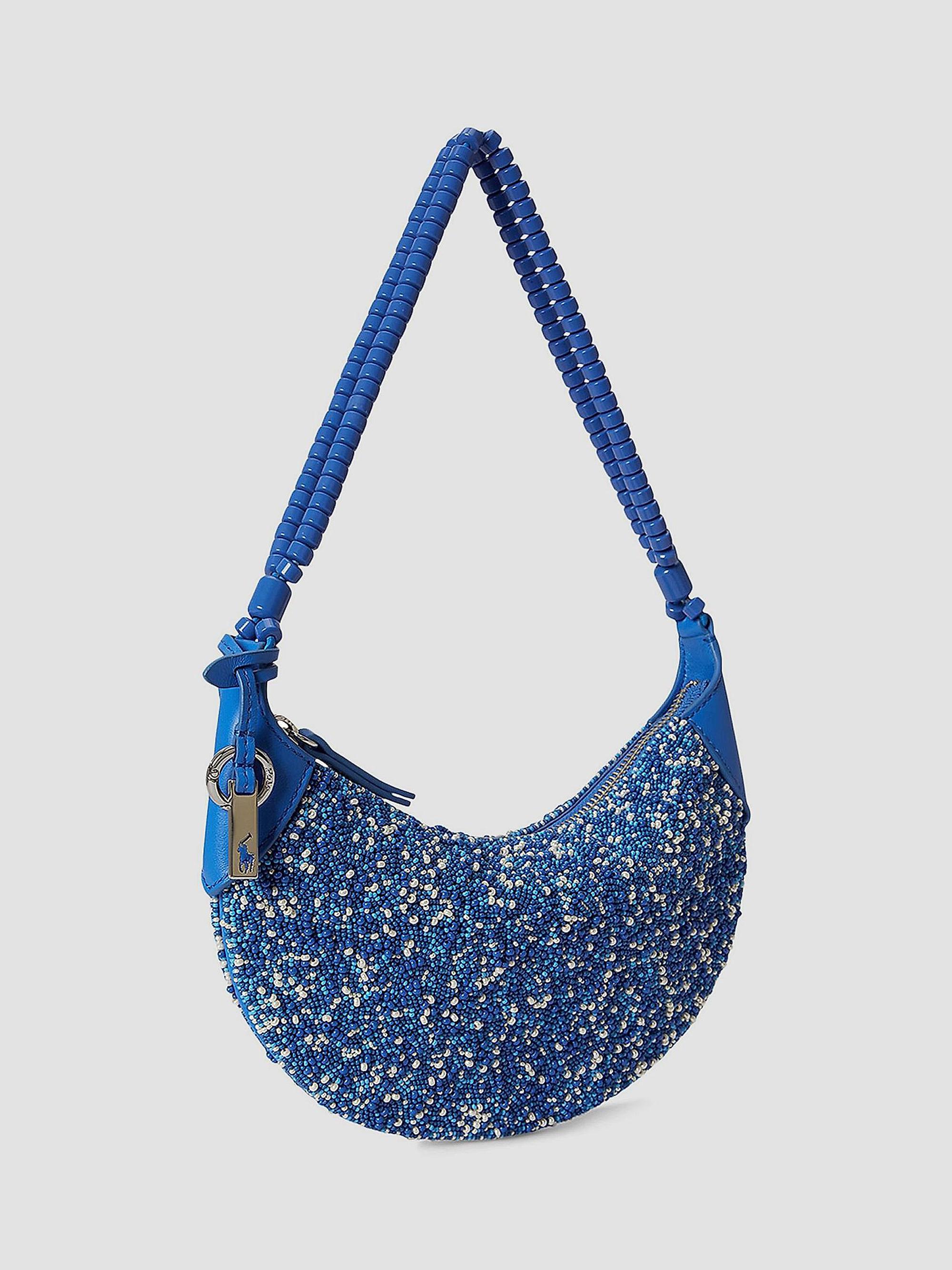Polo Ralph Lauren Polo ID Mini Beaded Leather Shoulder Bag | Saks
