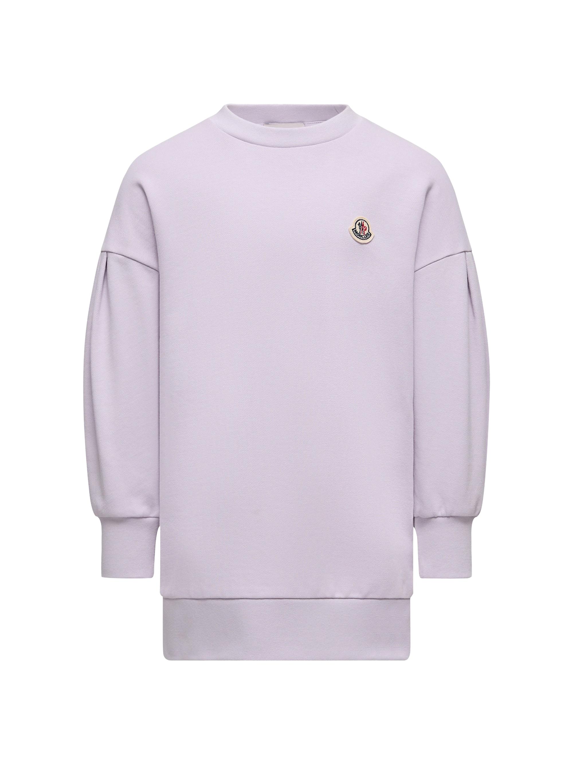 Moncler Little Girl's and Girl's Dress in Cotton - Lilac
