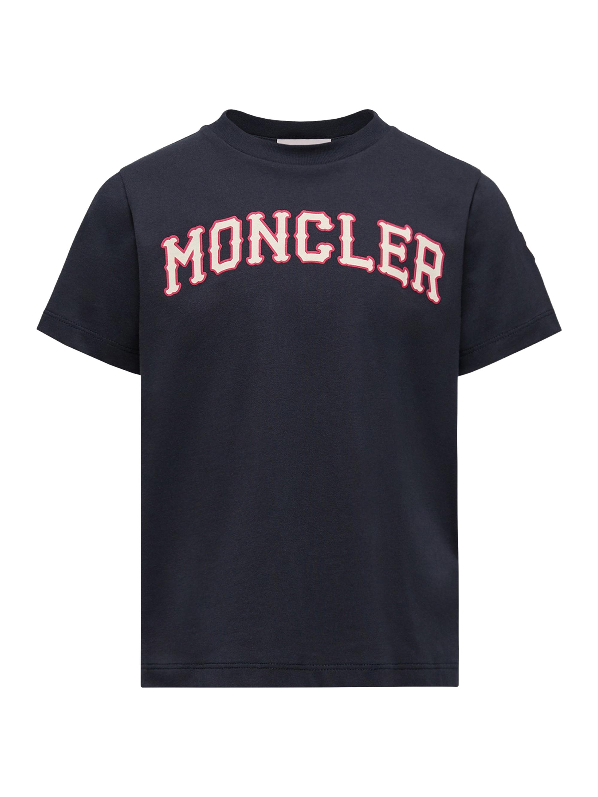 Moncler Little Boy's & Boy's Crew Neck T-Shirt in Cotton - Navy Blue