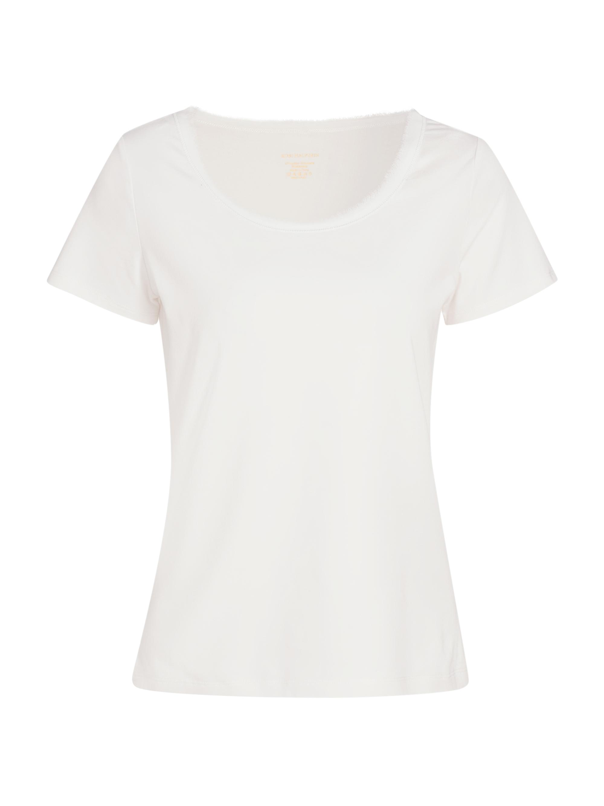 Kobi Halperin Women's Ahava Cotton-Blend Scoopneck T-Shirt - White