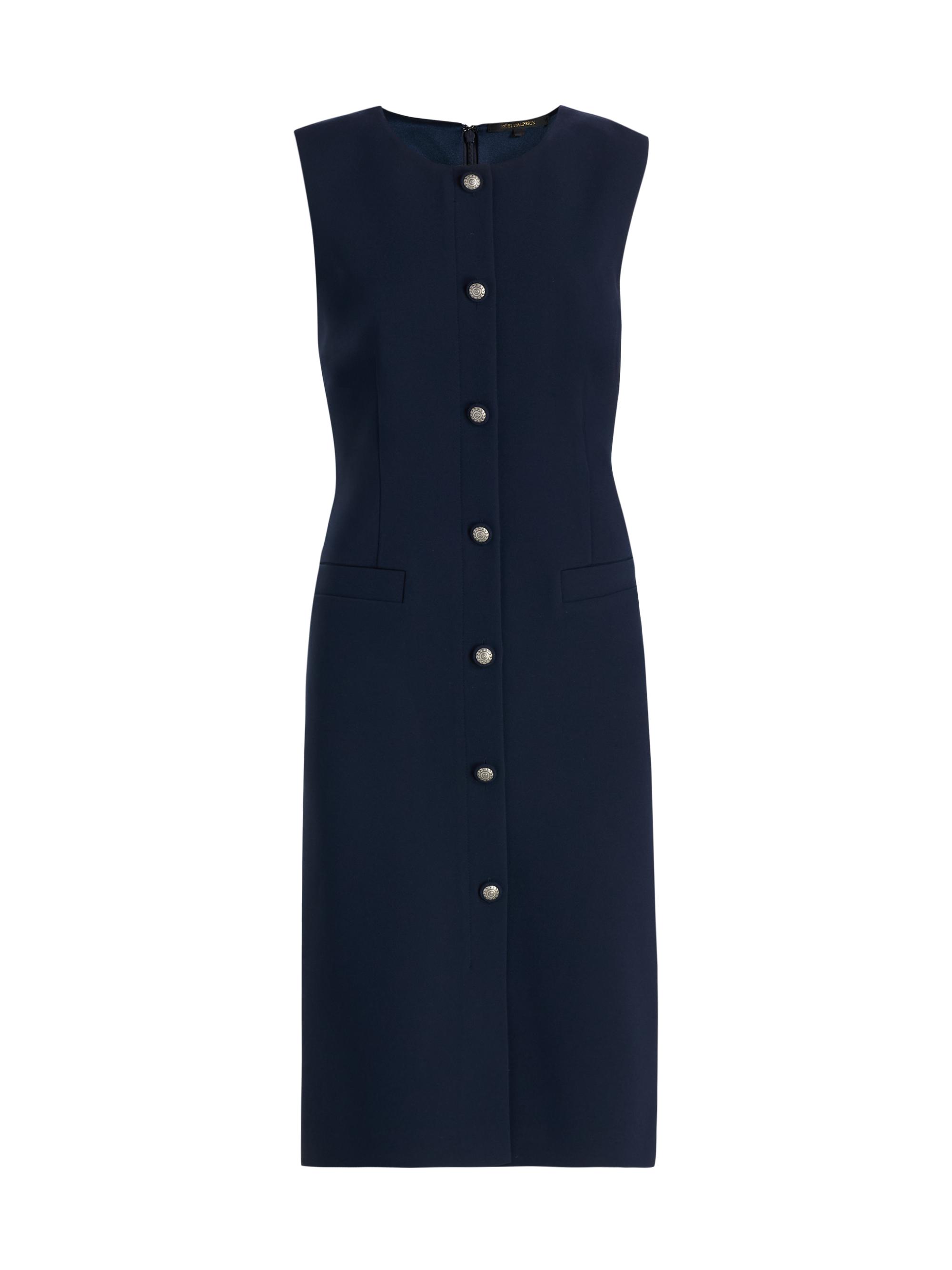 Kobi Halperin Women's Briel Crepe Sleeveless Midi-Dress - Navy