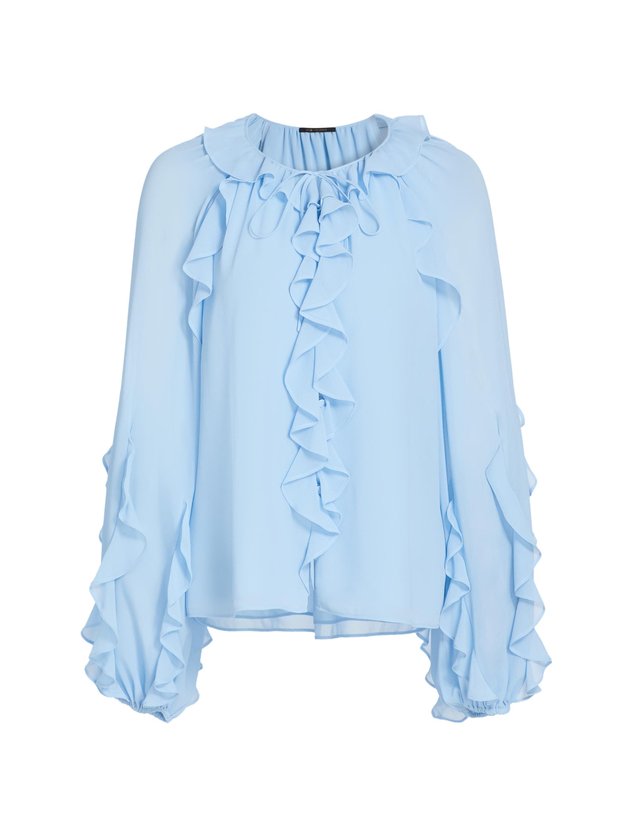 Kobi Halperin Women's Kaytya Chiffon Ruffled Blouse - Powder Blue