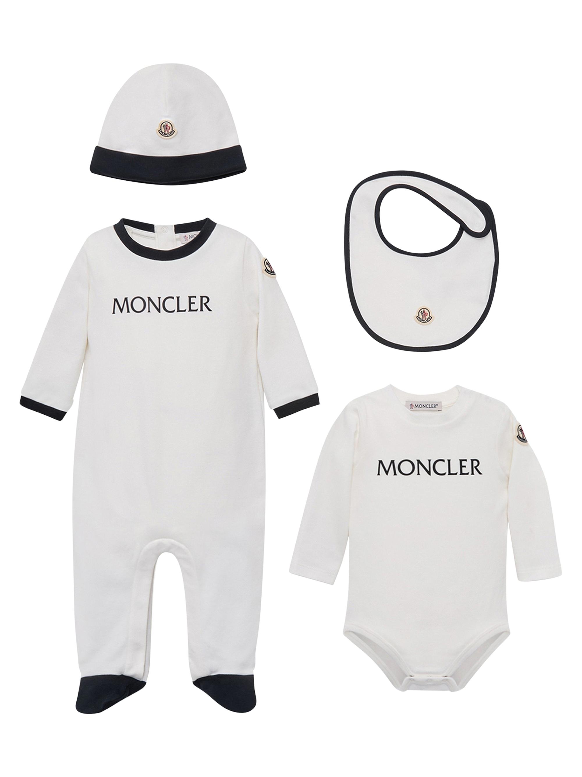 Moncler Baby's Set in Cotton - White 6 Months