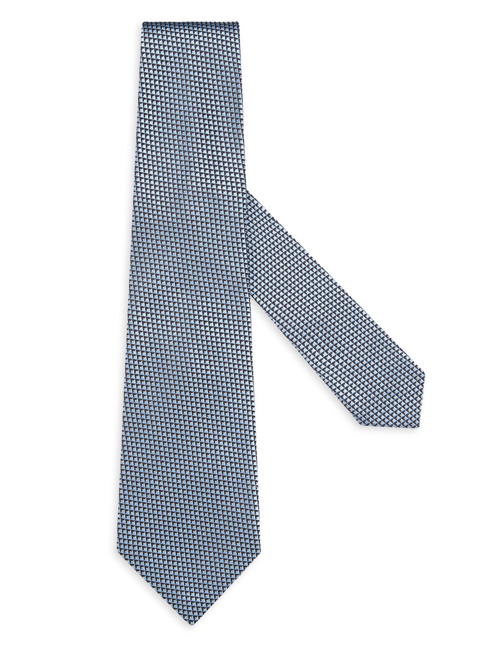 ZEGNA Men's Silk Tie - Light Blue