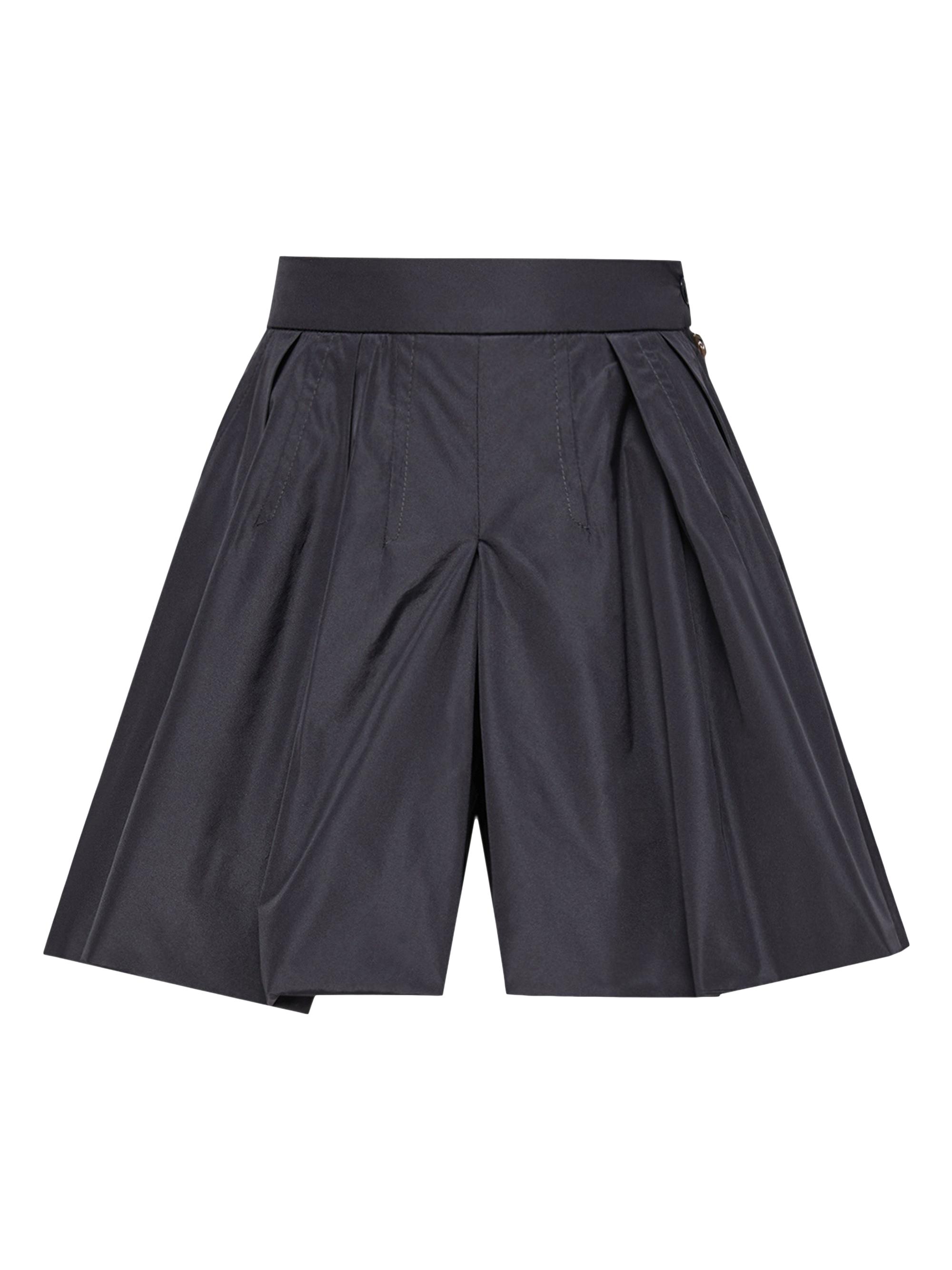 Moncler Little Girl's and Girl's Shorts in Taffeta with Pleats - Denim Blue