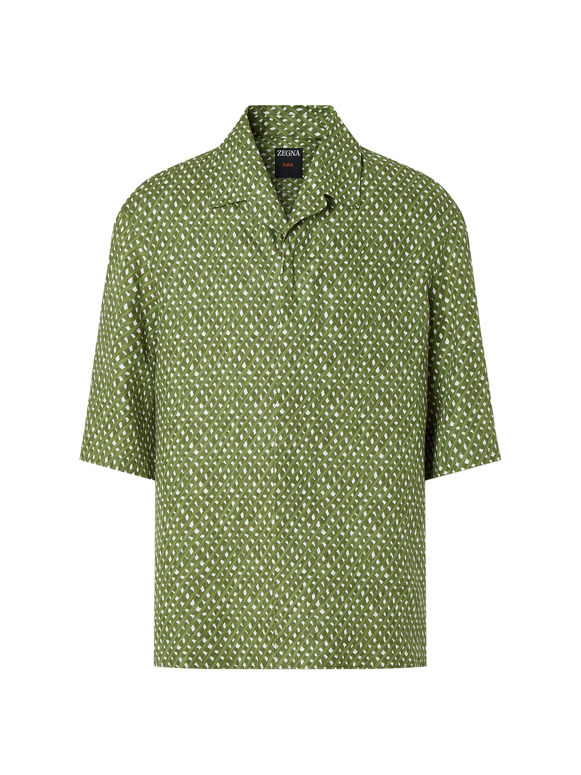 Valentino Garavani Cotton Popeline Bowling Shirt with Toute La V
