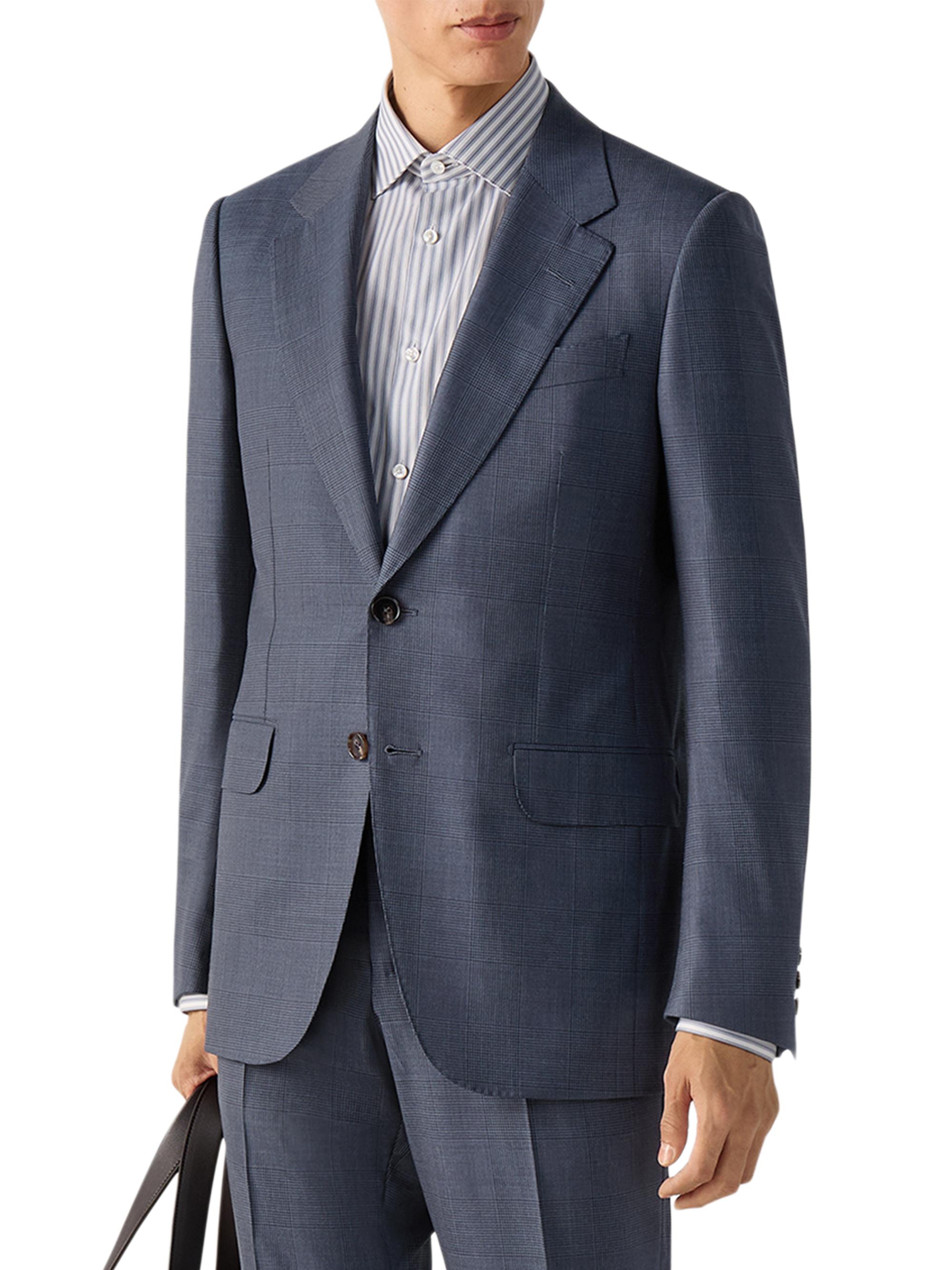 ZEGNA Men's Centoventimila Wool Suit - Dark Teal Blue
