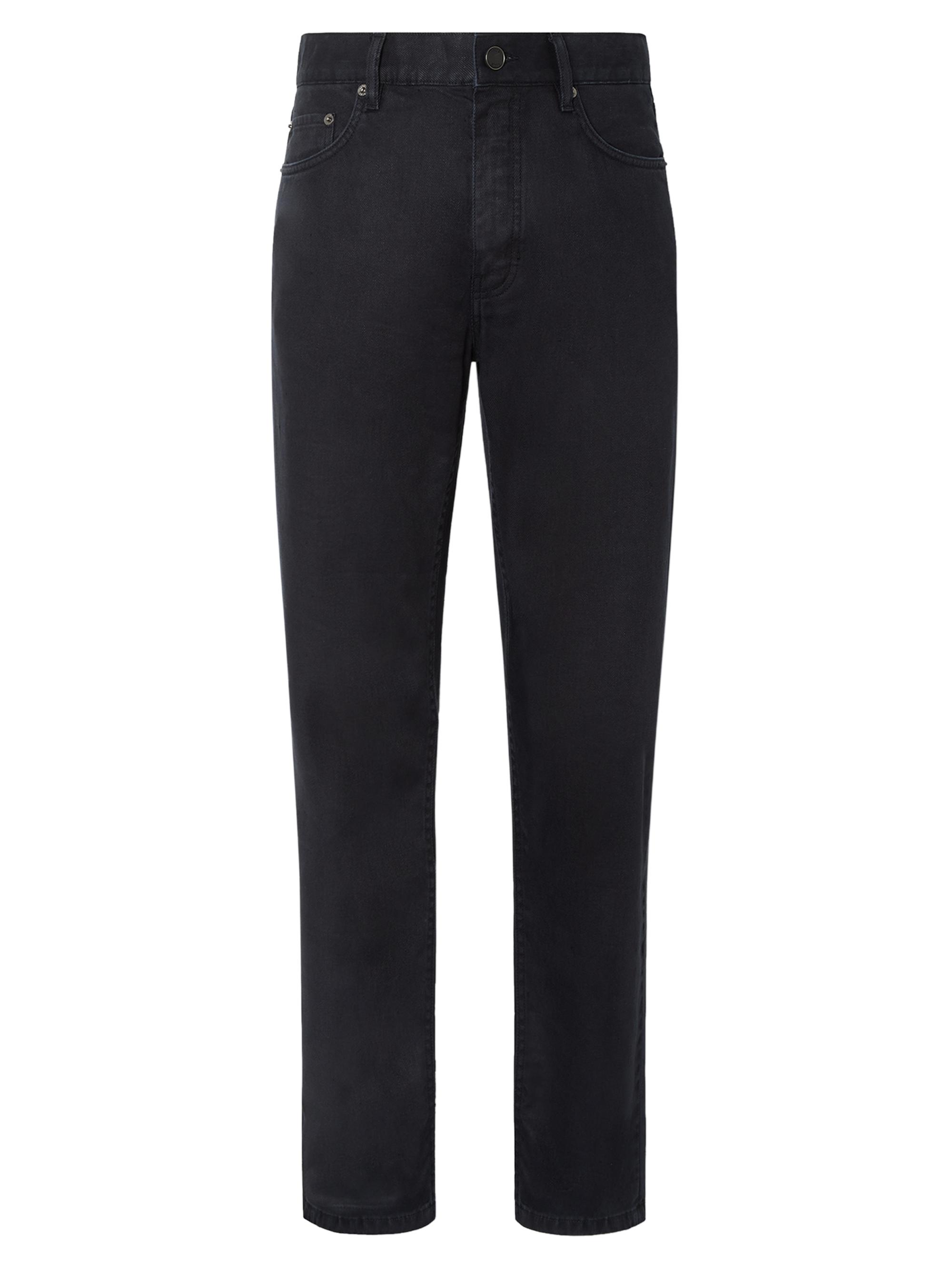 ZEGNA Men's Stretch Cotton and Linen Roccia Jeans - Navy Blue