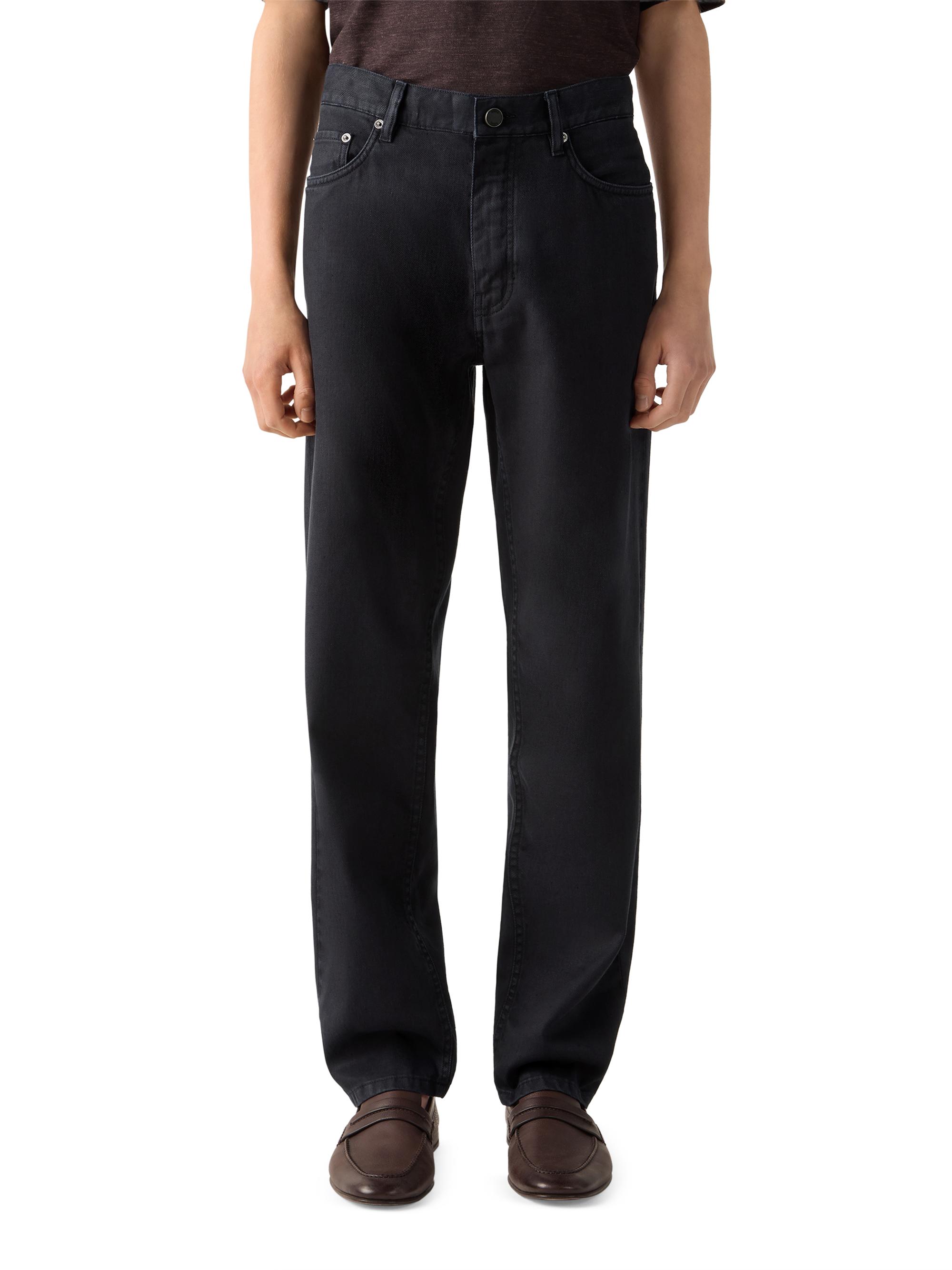 ZEGNA Stretch Cotton and Linen Roccia Jeans | Saks Fifth Avenue