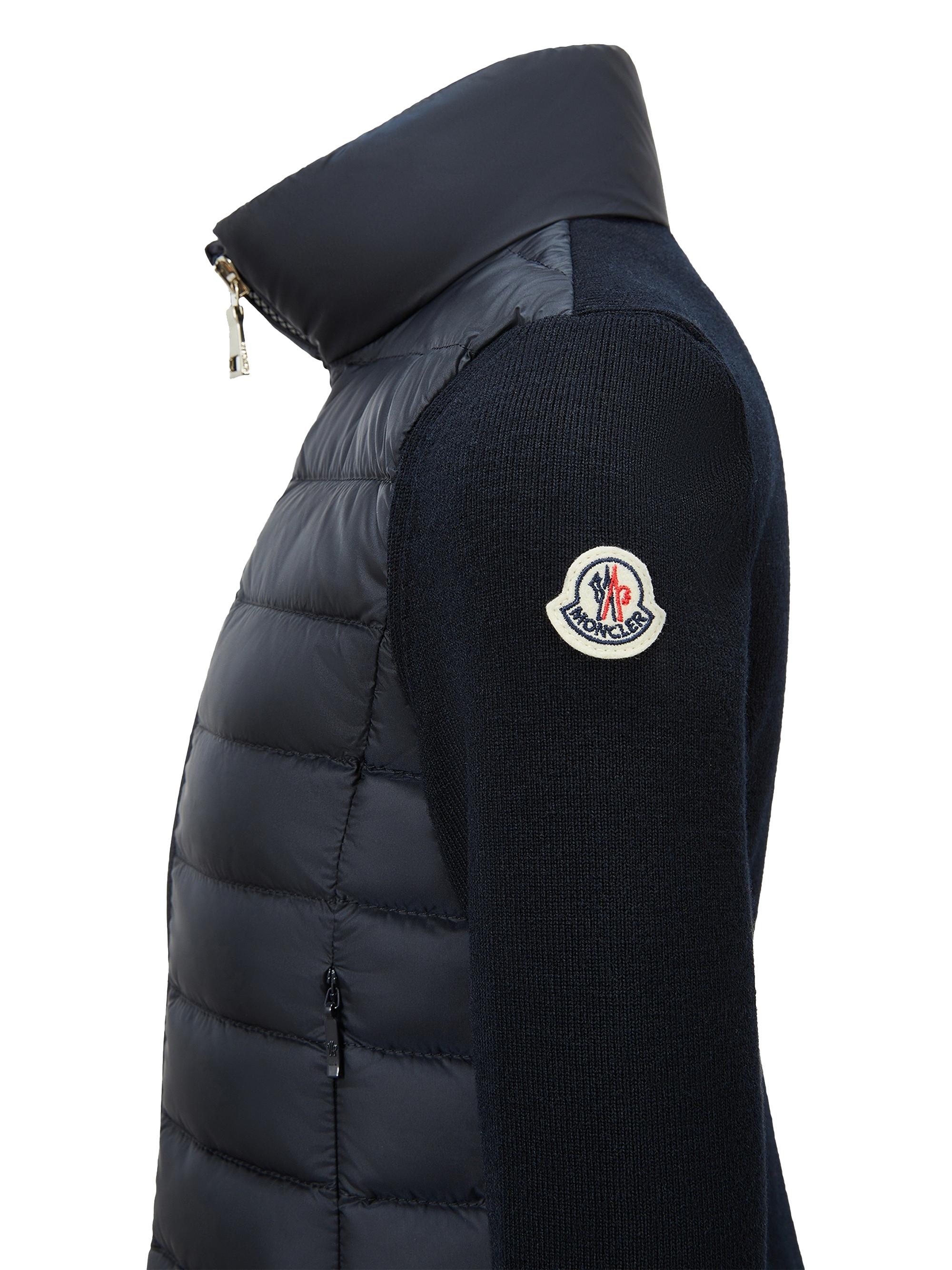 Moncler Little Girl's and Girl's Down-Filled Zip-Up Cardigan in Wool ...
