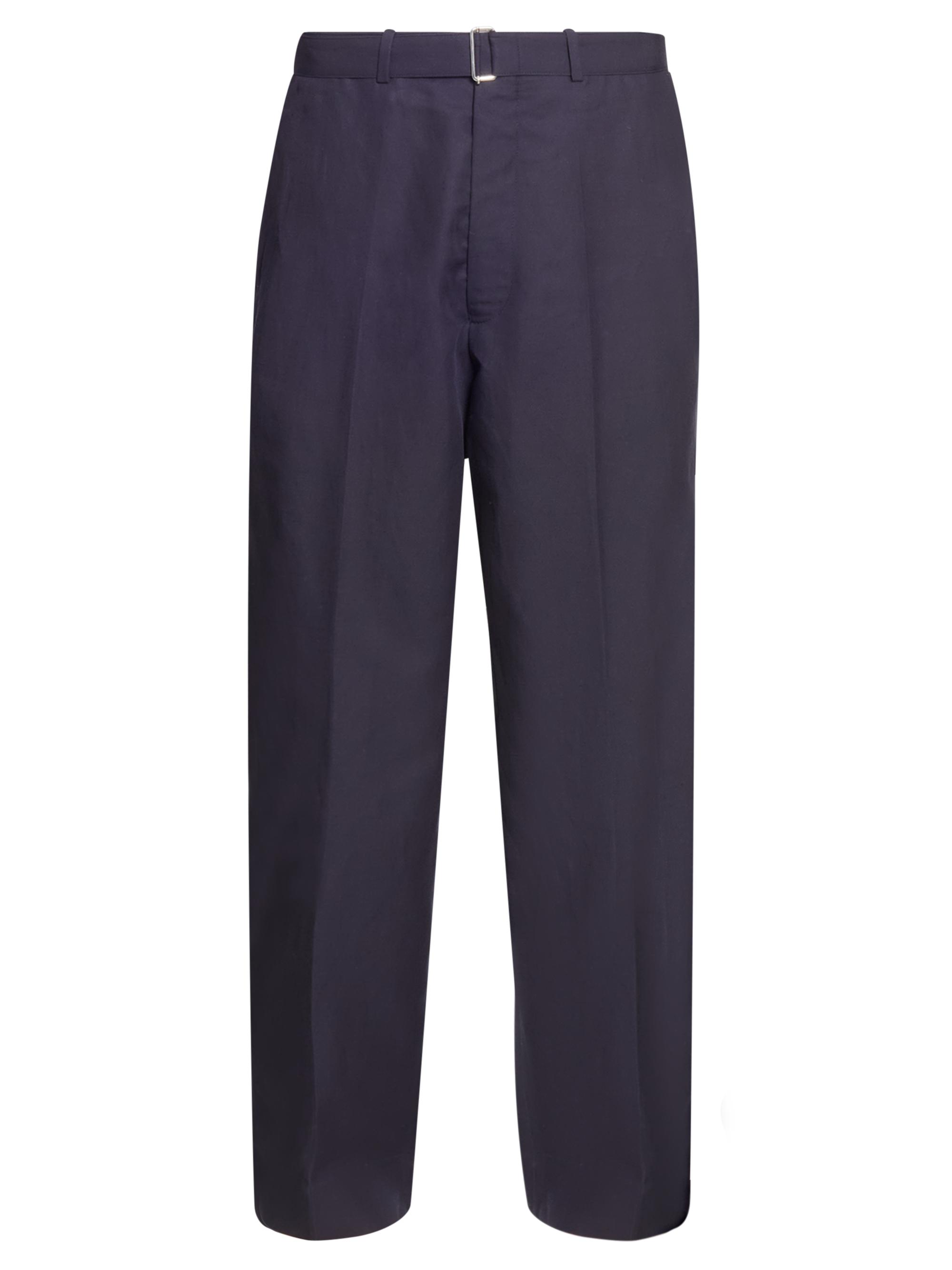 Officine Générale Men's Nash Piedye Straight-Leg Trousers - Navy Ink