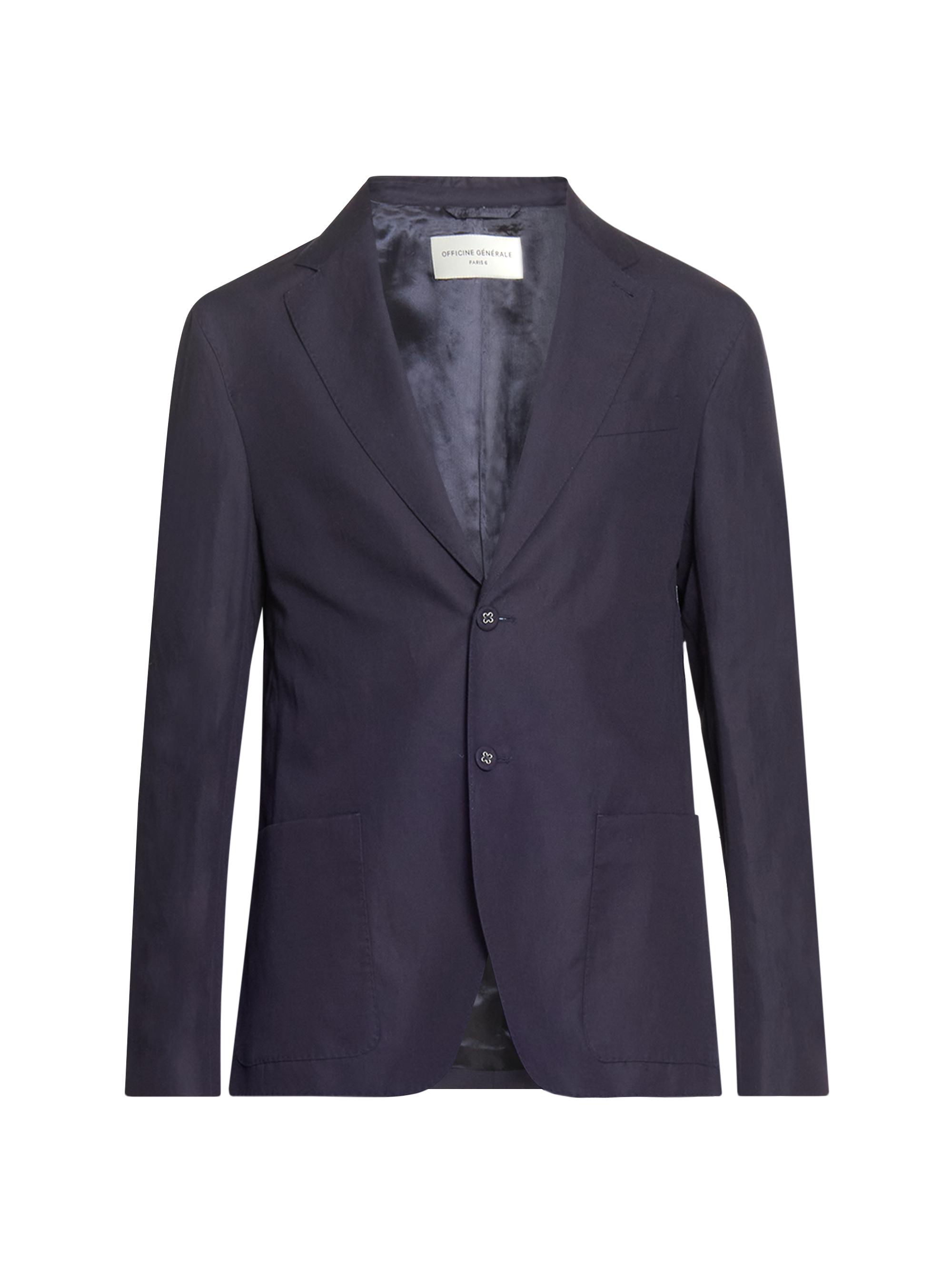 Officine Générale Men's Michel Piedye Single-Breasted Blazer - Navy Ink