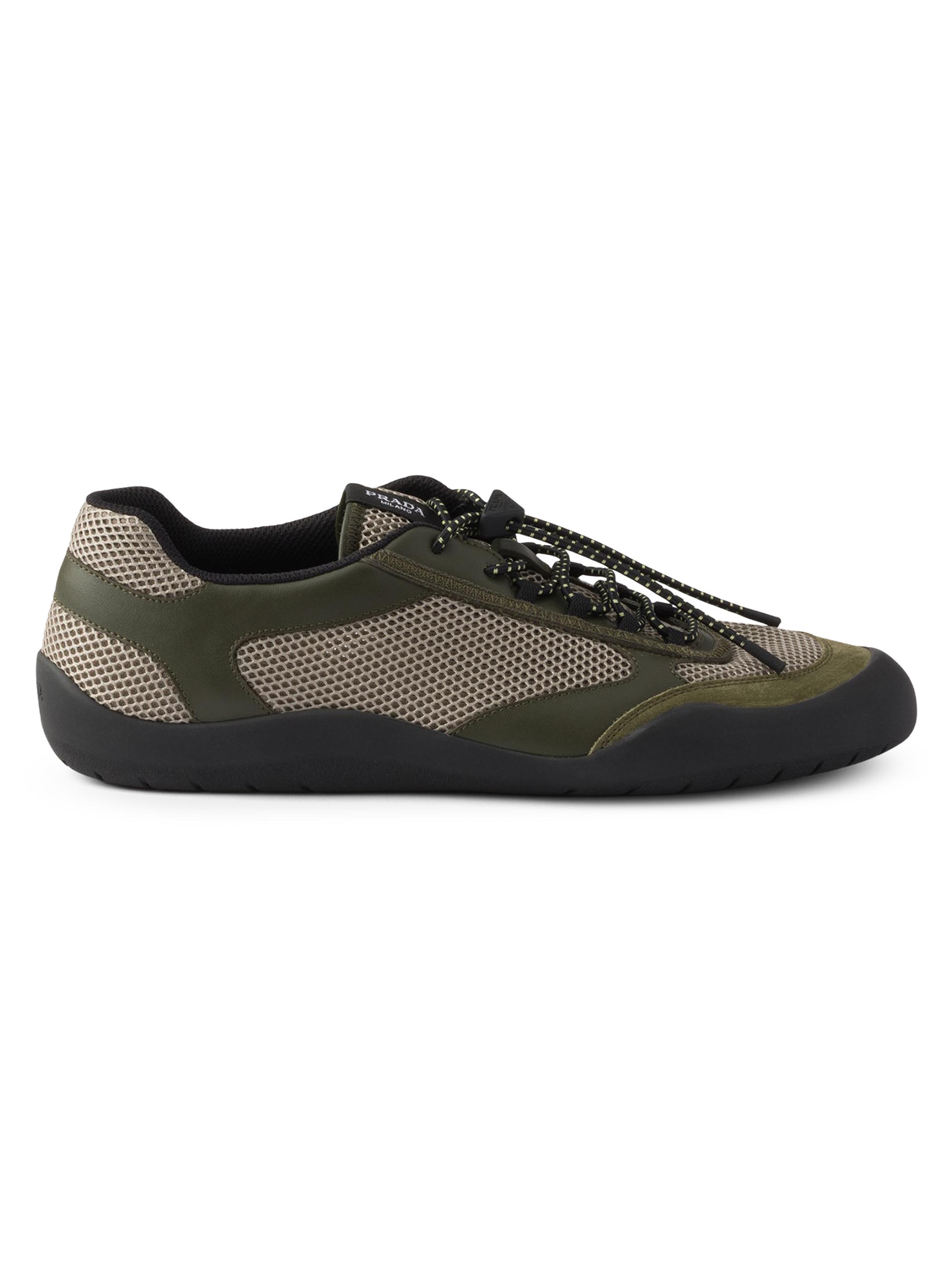 Prada Re-Nylon and Suede Elasticized Sneakers | Saks Fifth Avenue
