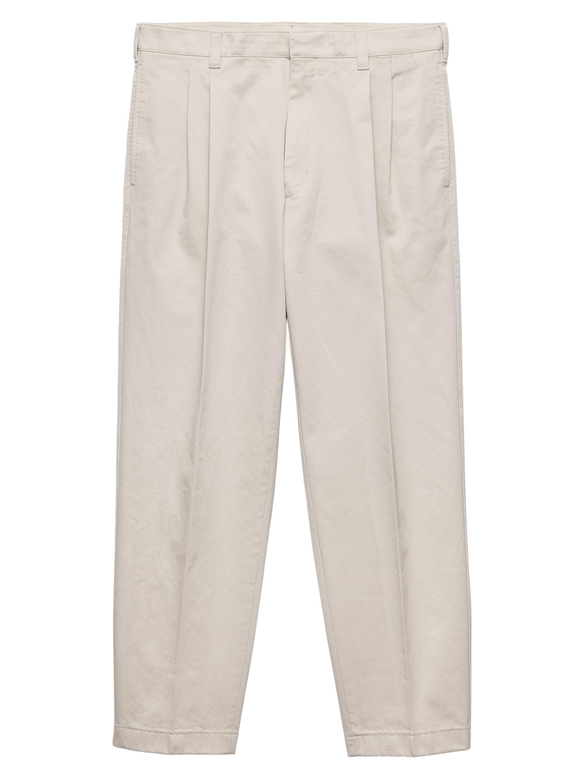 Prada Men's Cotton Pants - Beige Khaki