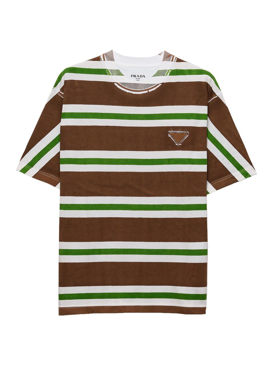 PRADA プラダ  19年製 135520 ｶｰｷ ｺｯﾄﾝTｼｬﾂ L PRADA - PRADA プラダ 19年製 135520 ｶｰｷ ｺｯﾄﾝTｼｬﾂ Lの通販 by エコ