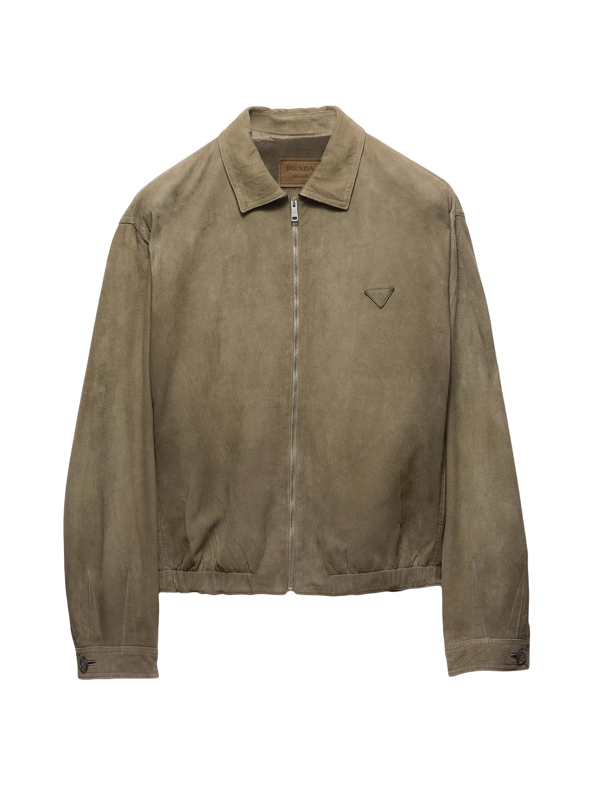 Prada Men's Suede Jacket - Green