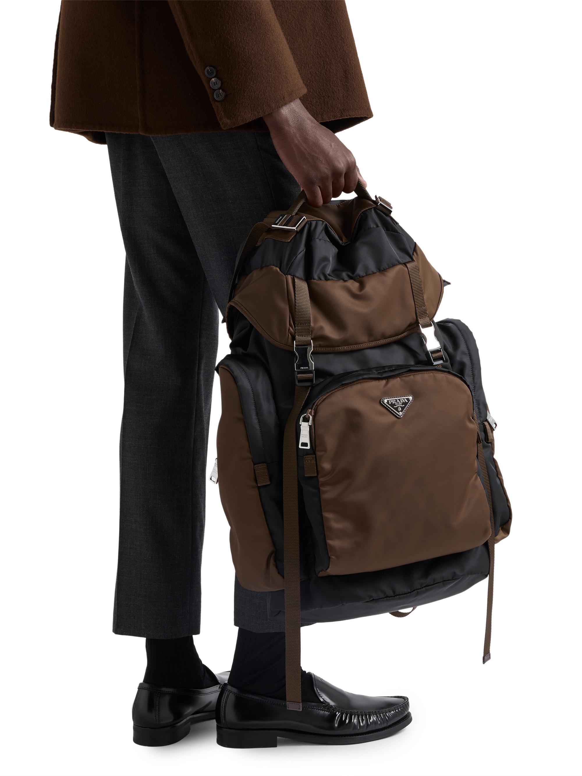 Prada Men's Re-Nylon Backpack - Blue Red