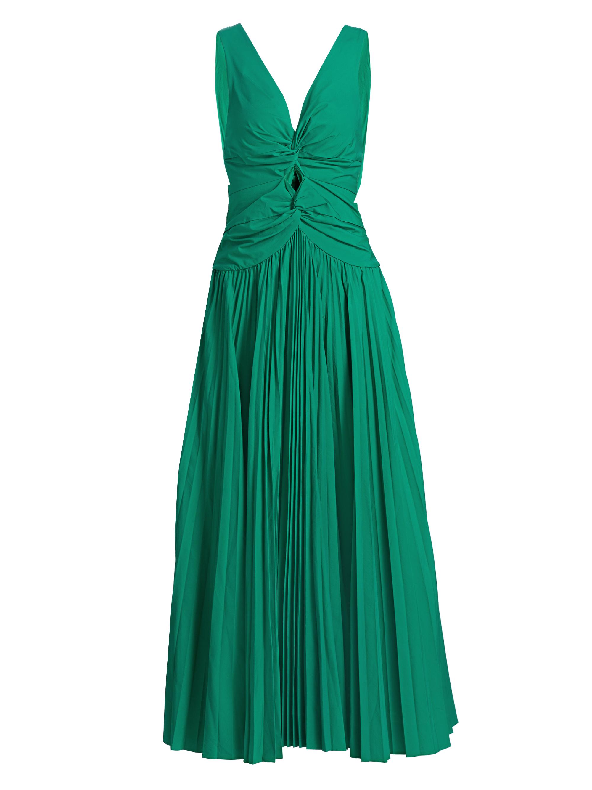 SIMKHAI Women's Vivianne Center Twist Midi-Dress - Kelly Green
