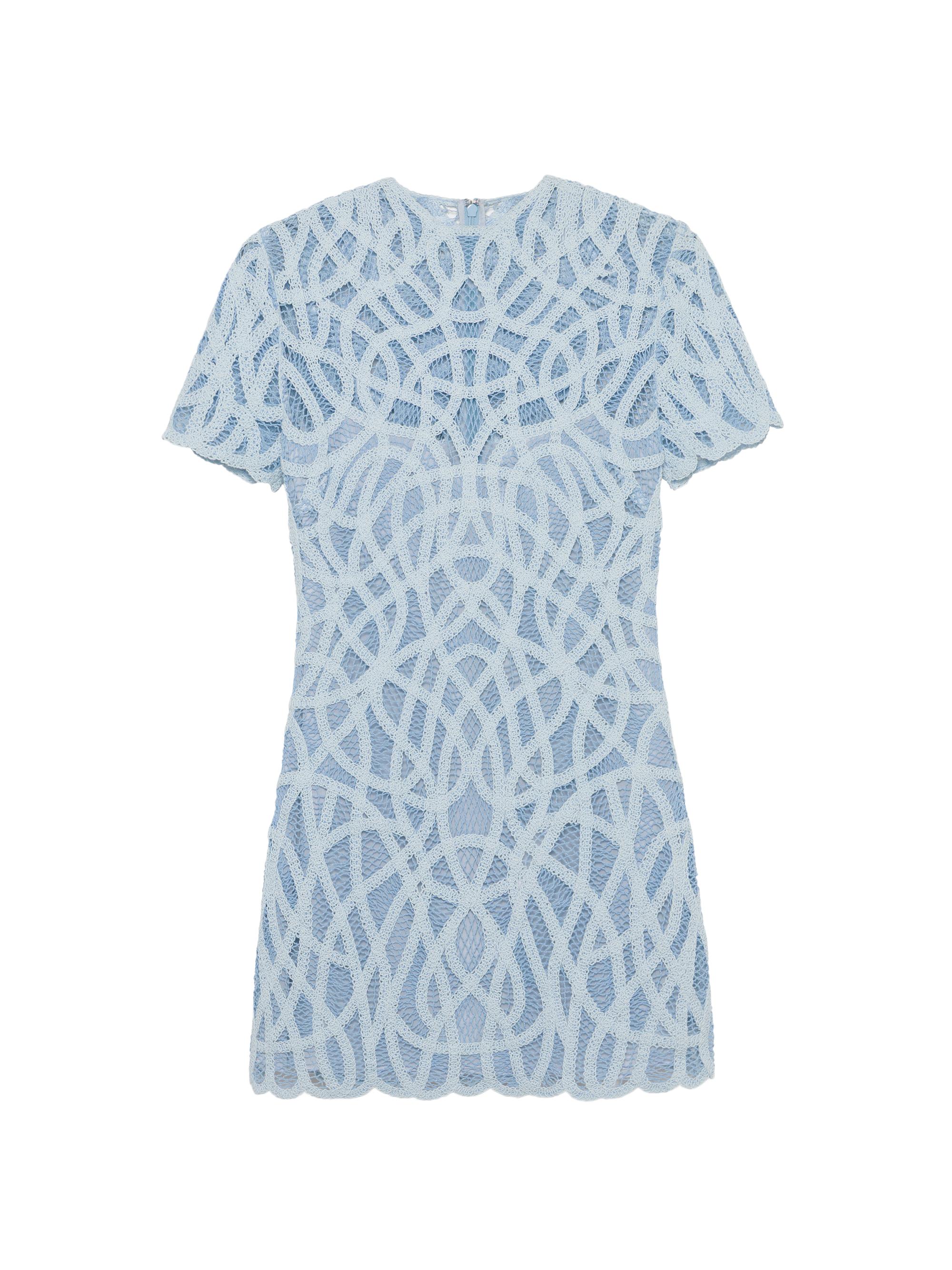 SIMKHAI Women's Desiree Cotton Macramé Minidress - Periwinkle Multi