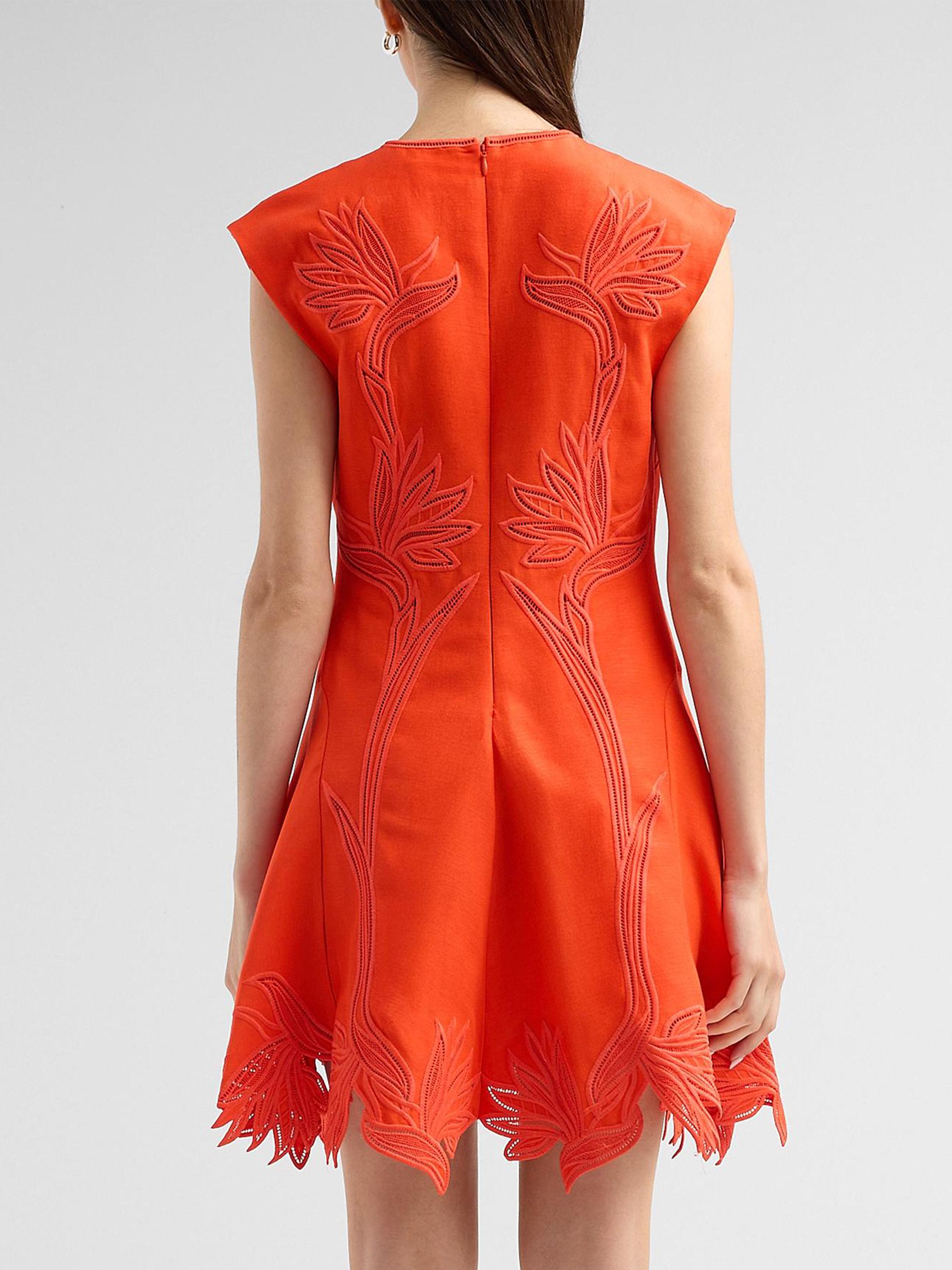 Raquel Embroidered Mini Dress