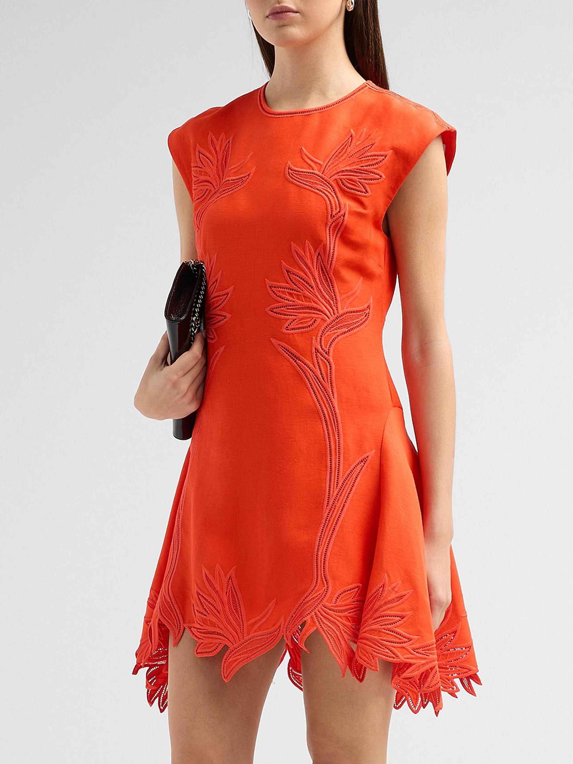 Raquel Embroidered Mini Dress