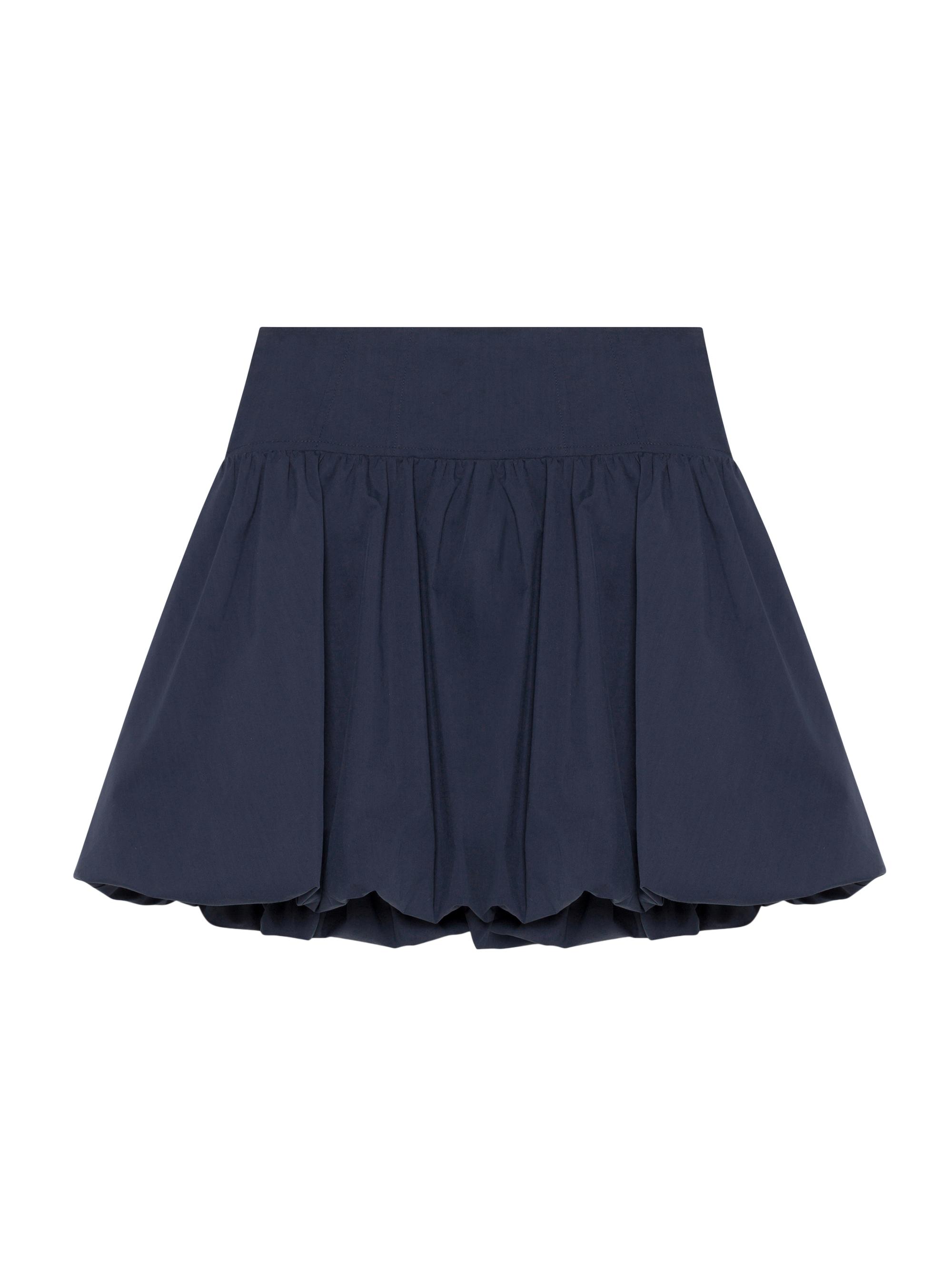 SIMKHAI Women's Pippa Cotton-Blend Miniskirt - Midnight