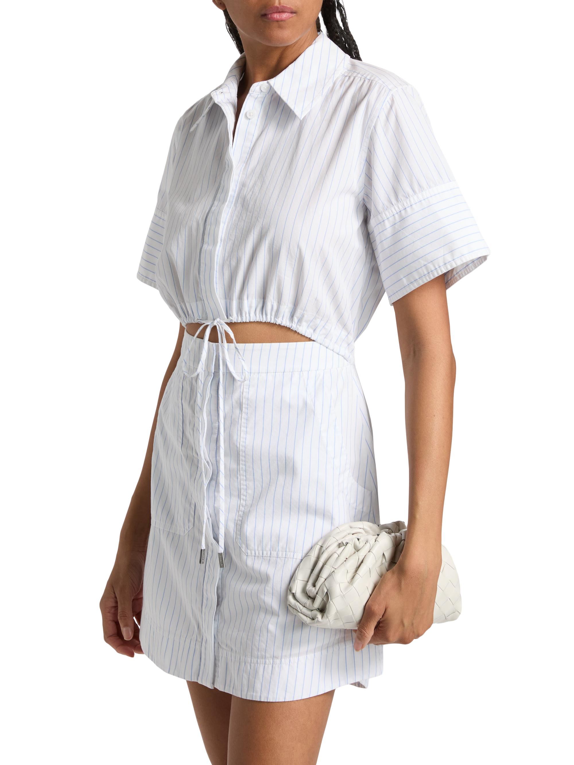 knee length dresses for ladies Marcy Cotton Mini Shirt Dress – AMY Atelier main image 1