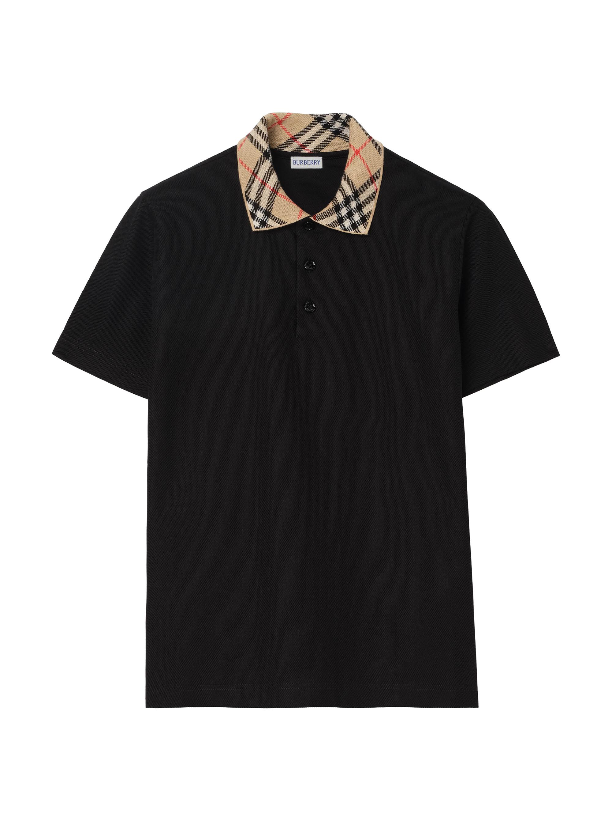 Burberry Check Quarter-Zip Polo Shirt | Saks Fifth Avenue