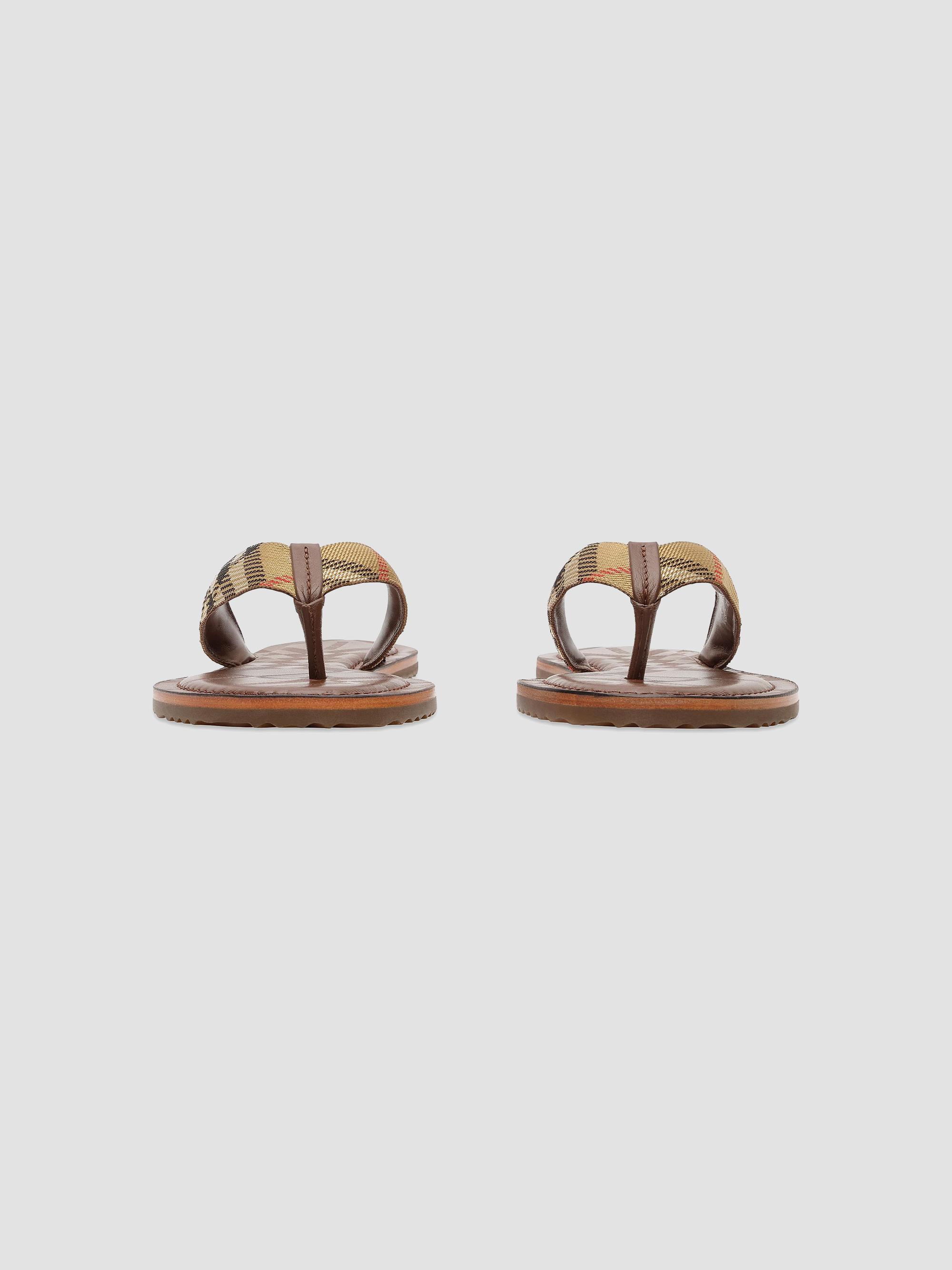 Burberry Pavillon Signature Check Sandals | Saks Fifth Avenue