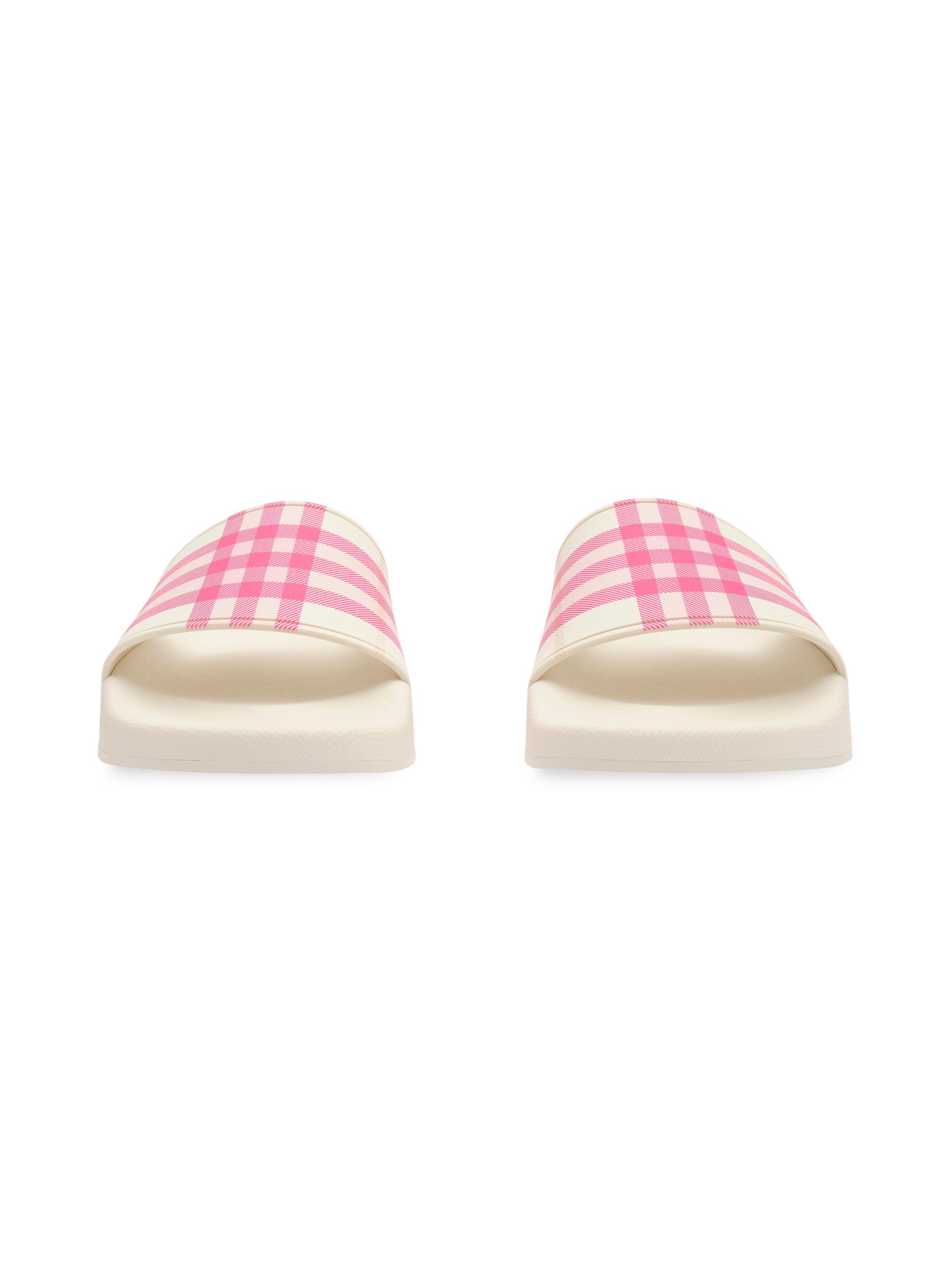 Burberry Furley Check Slide Sandals | Saks Fifth Avenue