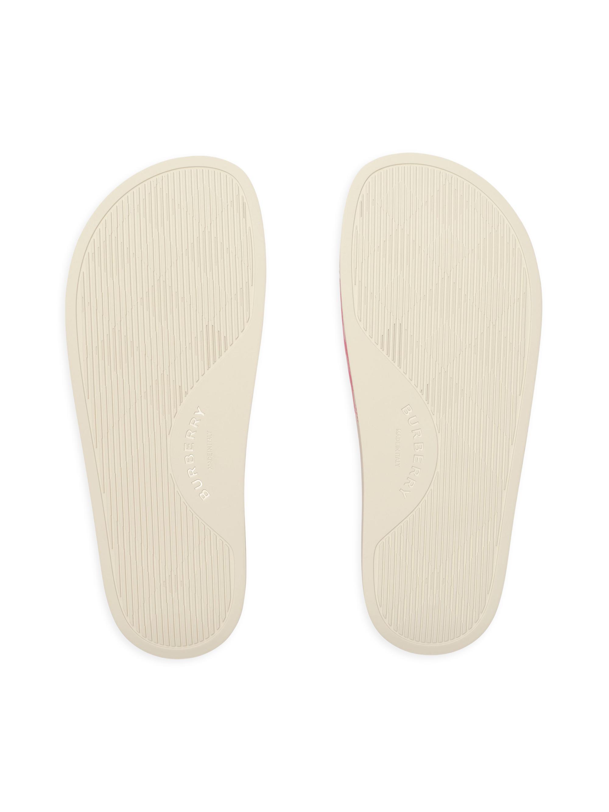 Burberry Furley Check Slide Sandals | Saks Fifth Avenue
