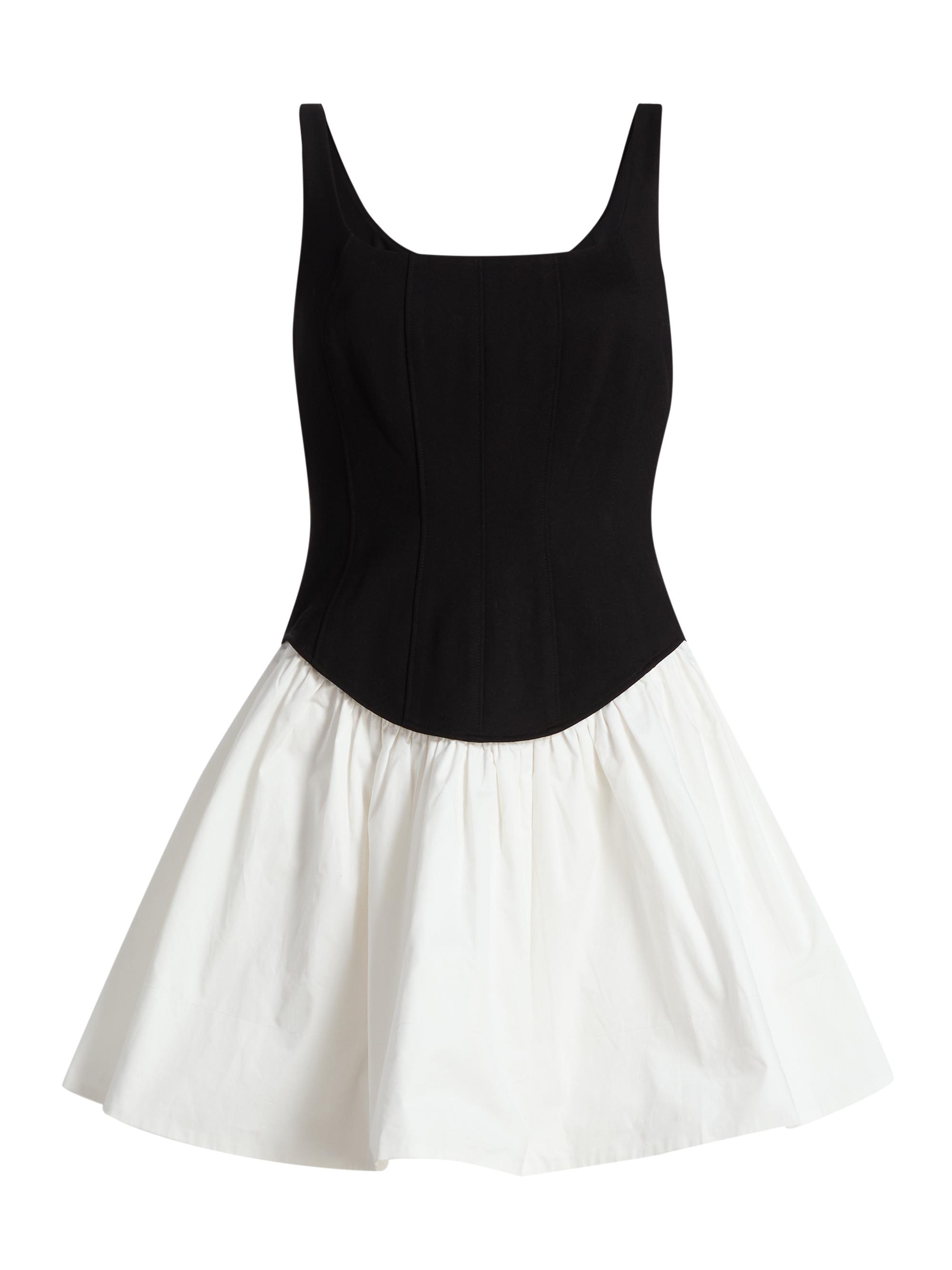 Toccin Melody Corset Cotton-Blend Midi-Dress | Saks Fifth Avenue