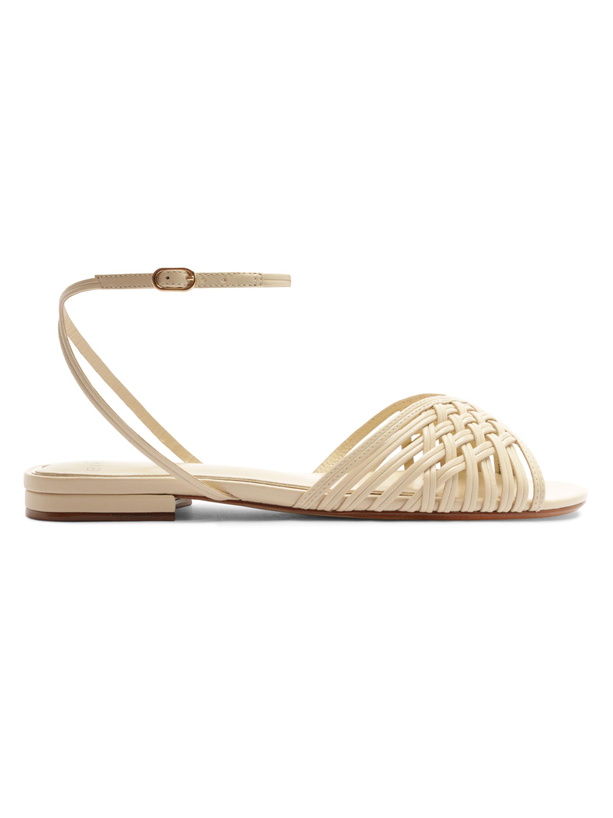 Alexandre Birman Women's Lilian Woven Leather Sandals - Eggshell