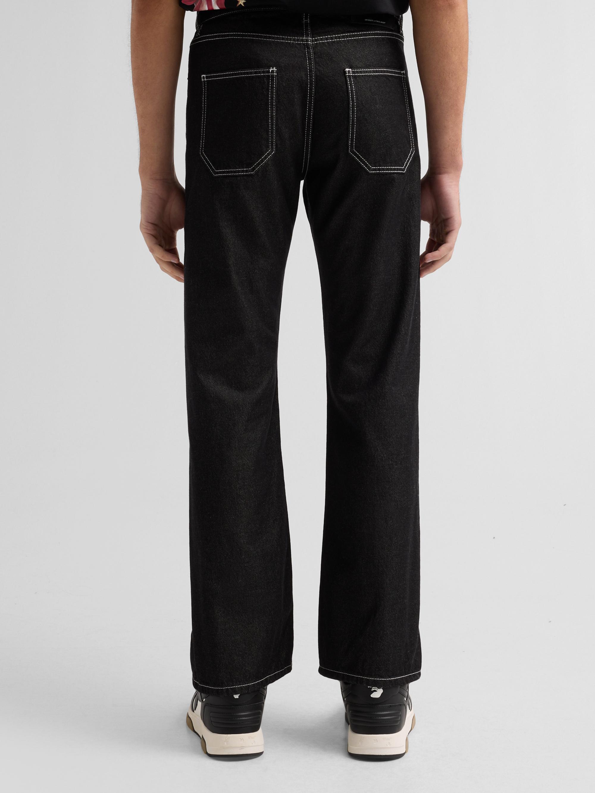 Off-White Men's Slim Relaxed Jeans - Black | Thumbnail 3