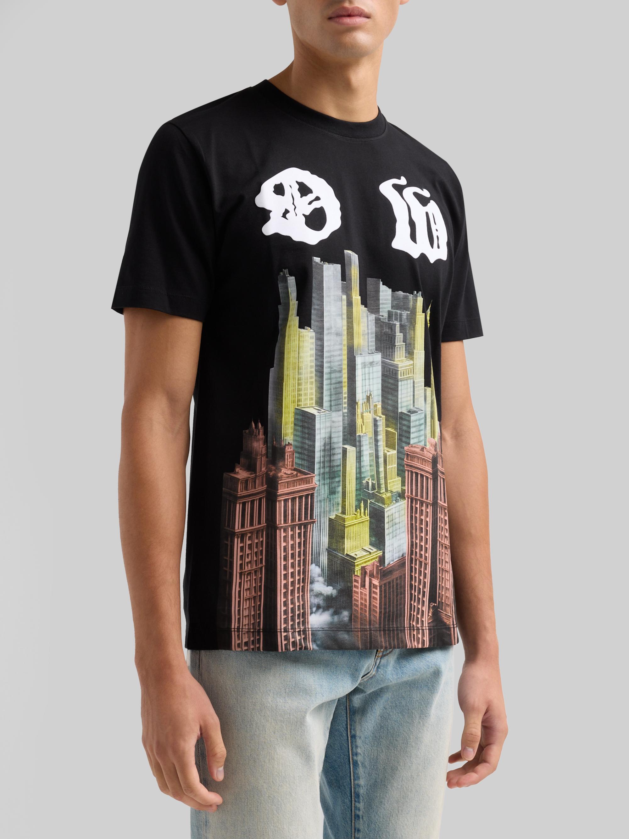 Off-White Men's Palace OW Slim-Fit T-Shirt - Black | Thumbnail 4