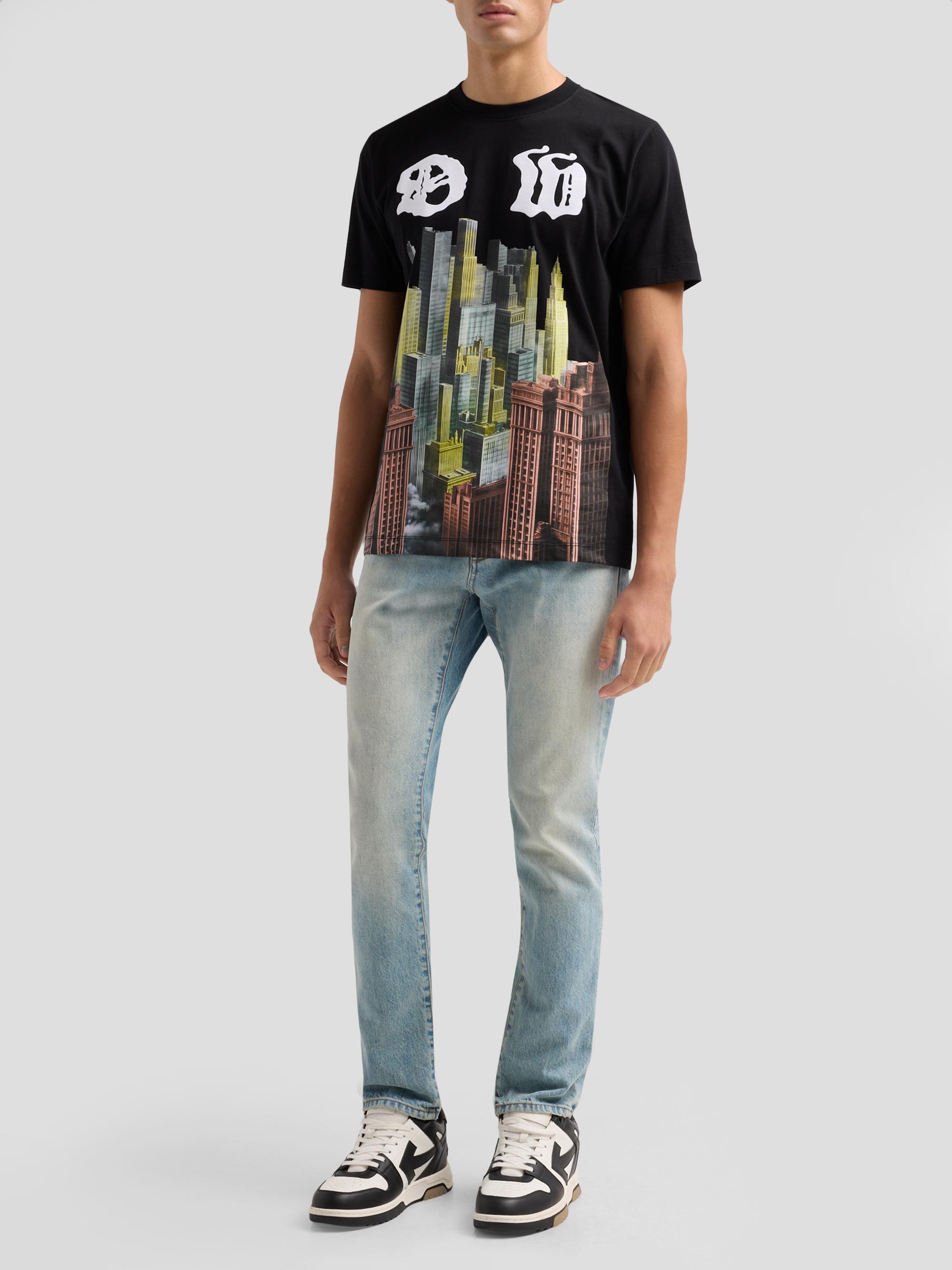 Off-White Men's Palace OW Slim-Fit T-Shirt - Black | Thumbnail 2