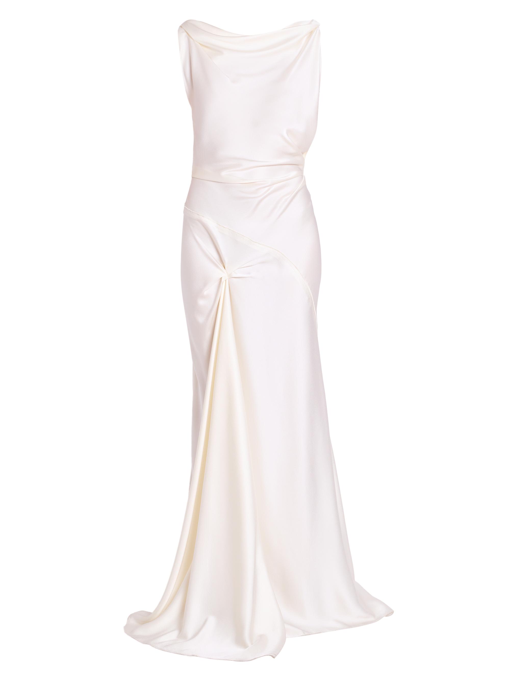 Victoria Beckham Women's Satin Asymmetric Drape Gown -