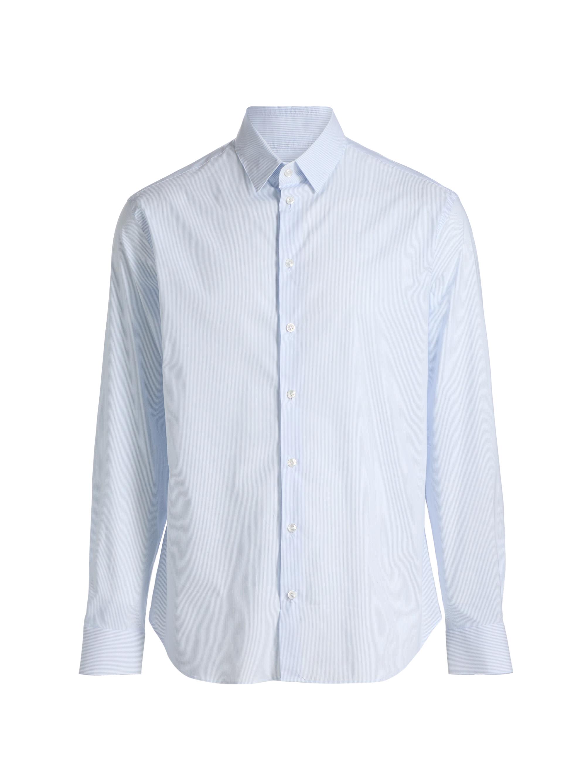 Giorgio Armani Men's Striped Stretch Cotton Button-Front Shirt - Lavender Lustre