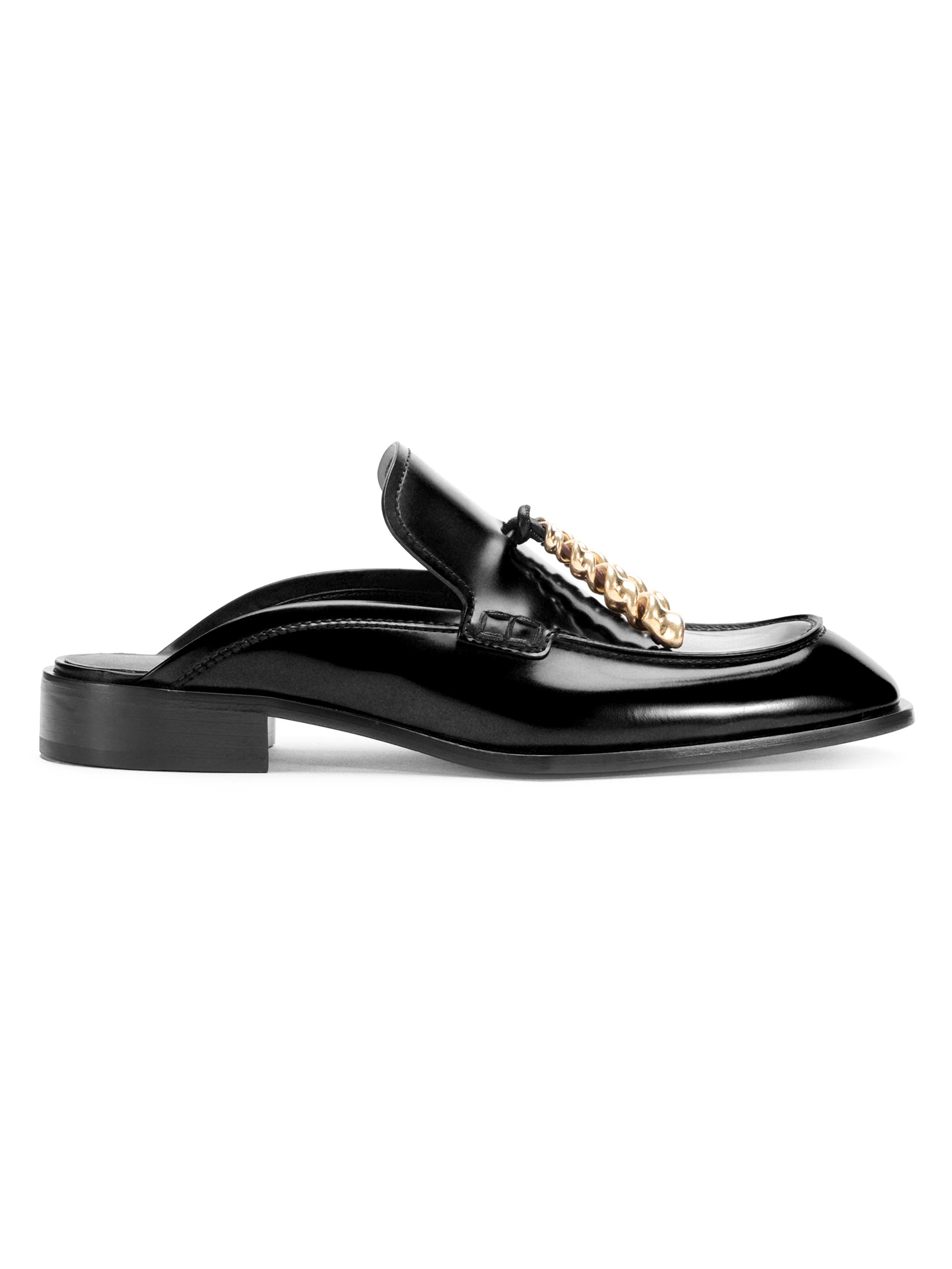 LOEWE Women's Edge 20MM Leather Mules - Black