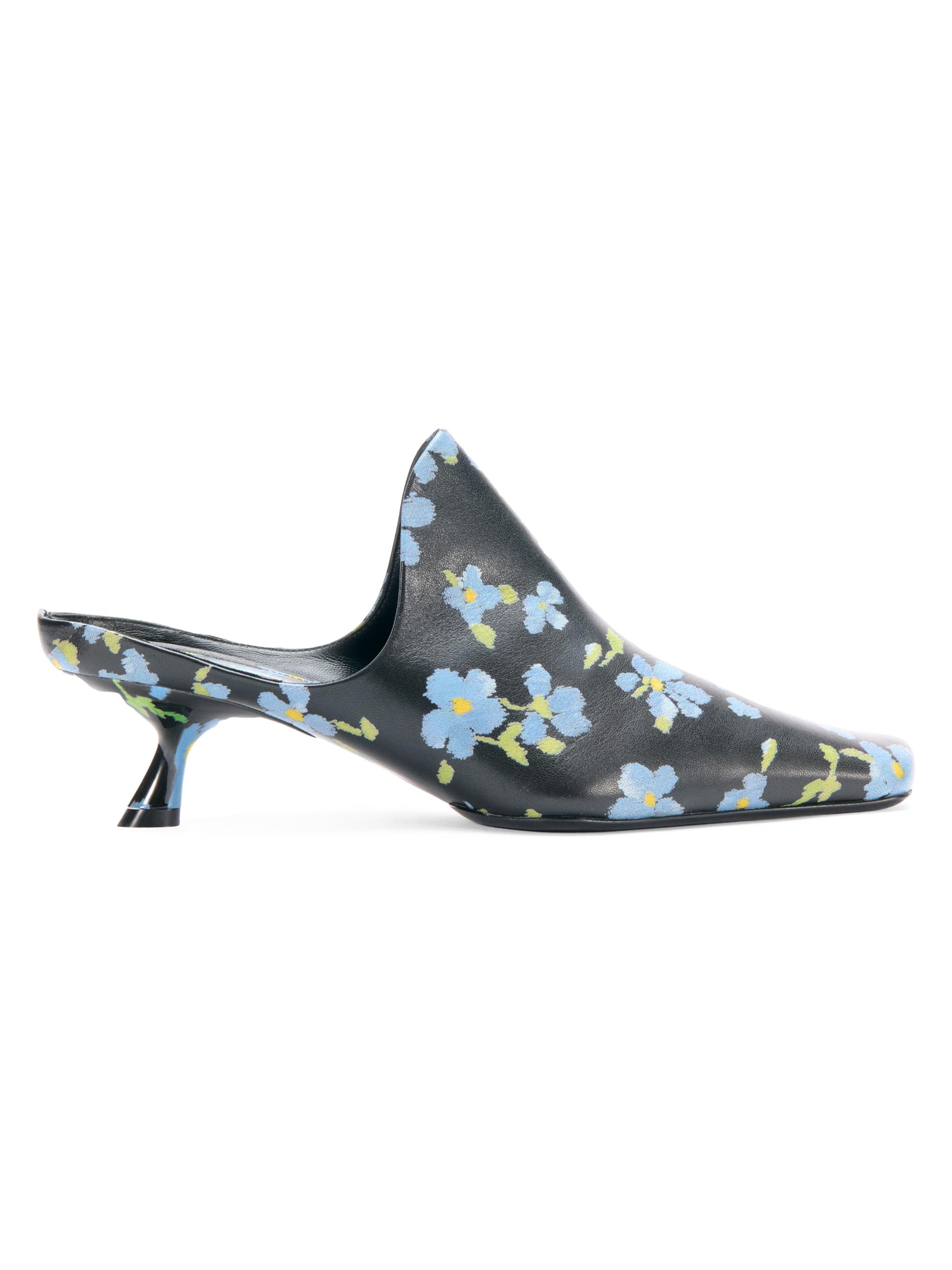 Emily 45MM Floral Leather Mules