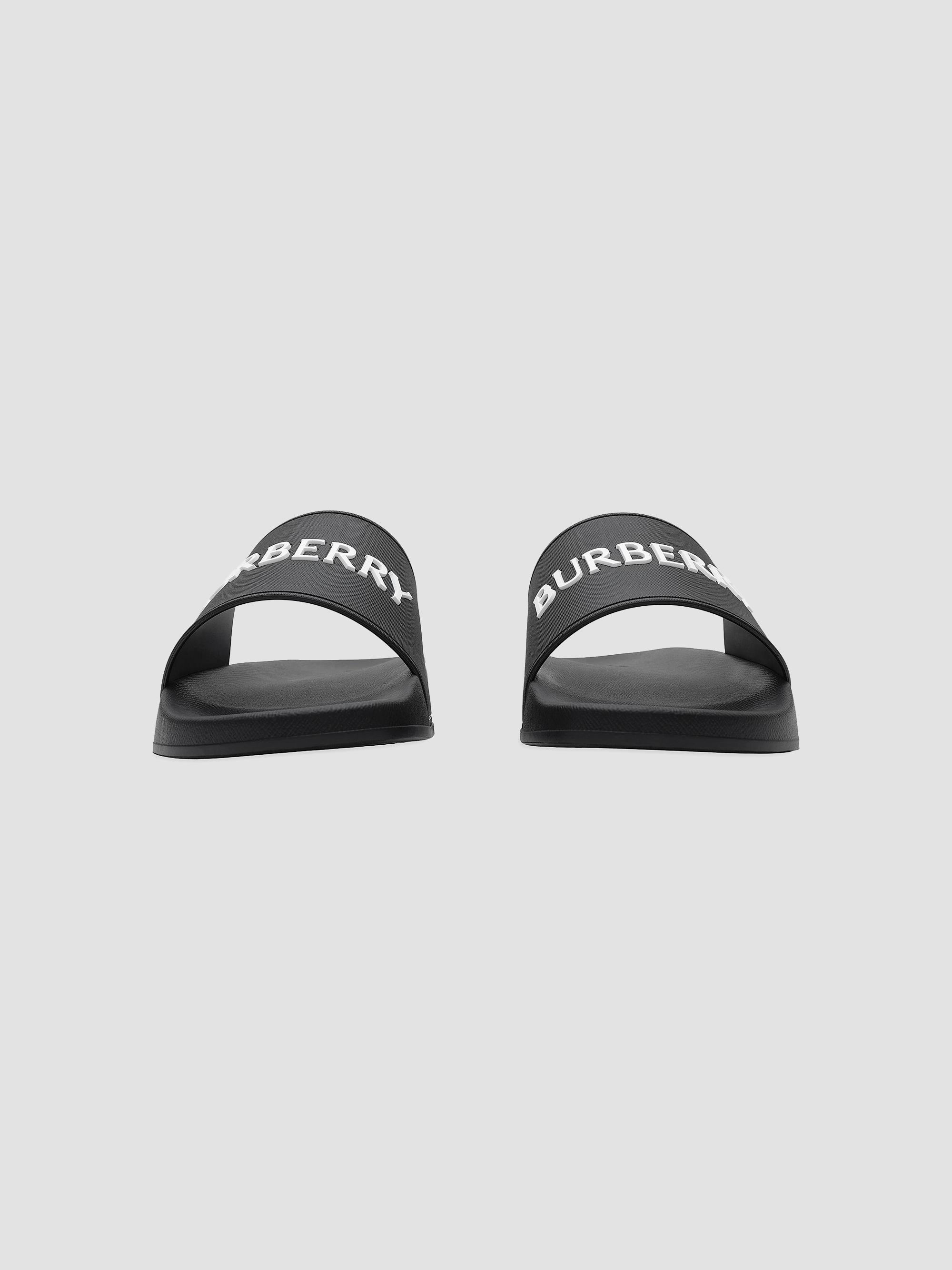 Burberry Furley Logo Slide Sandals | Saks Fifth Avenue