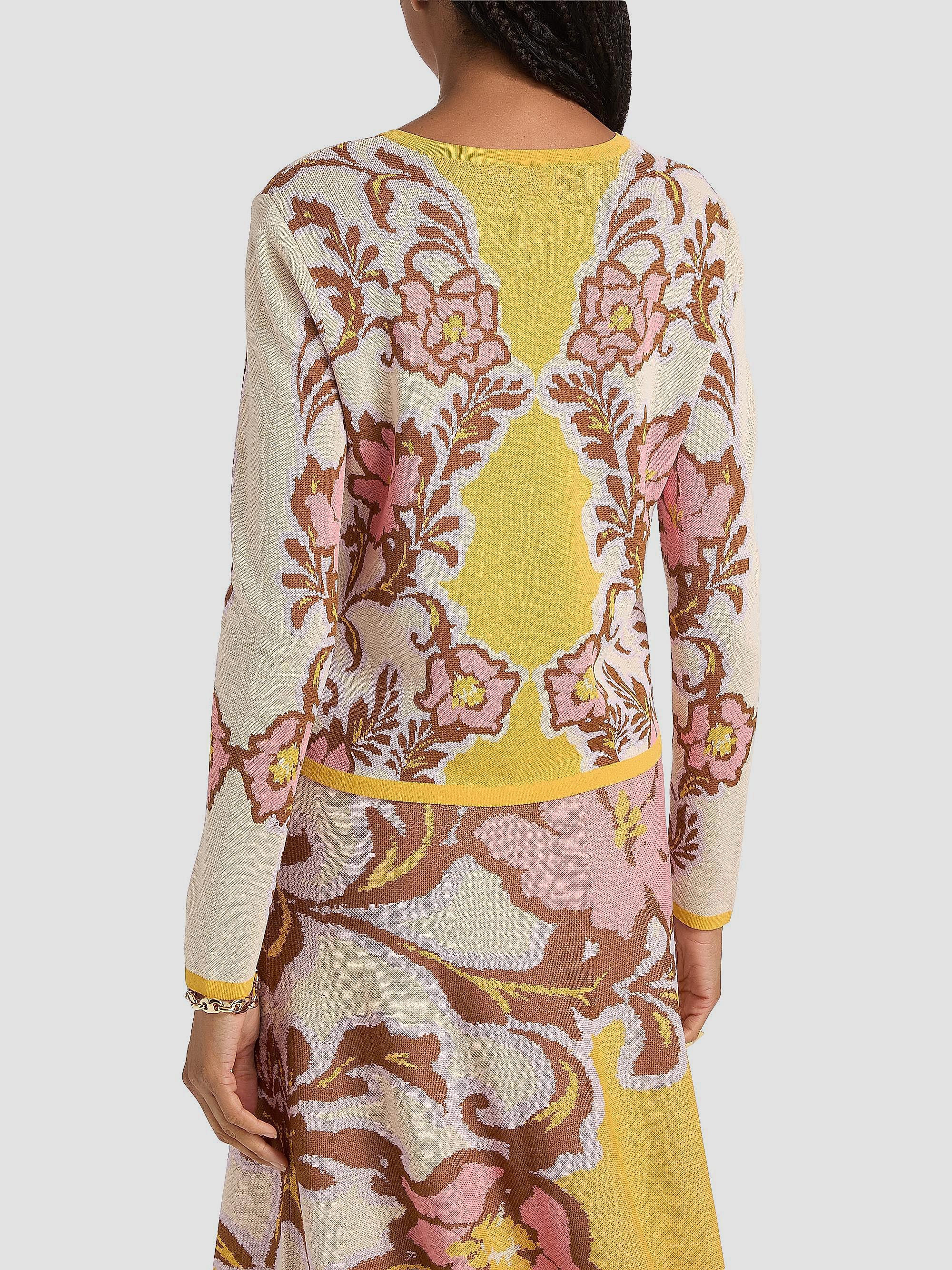 MISA Los Angeles Kenna Floral Knit Cardigan | Saks Fifth Avenue