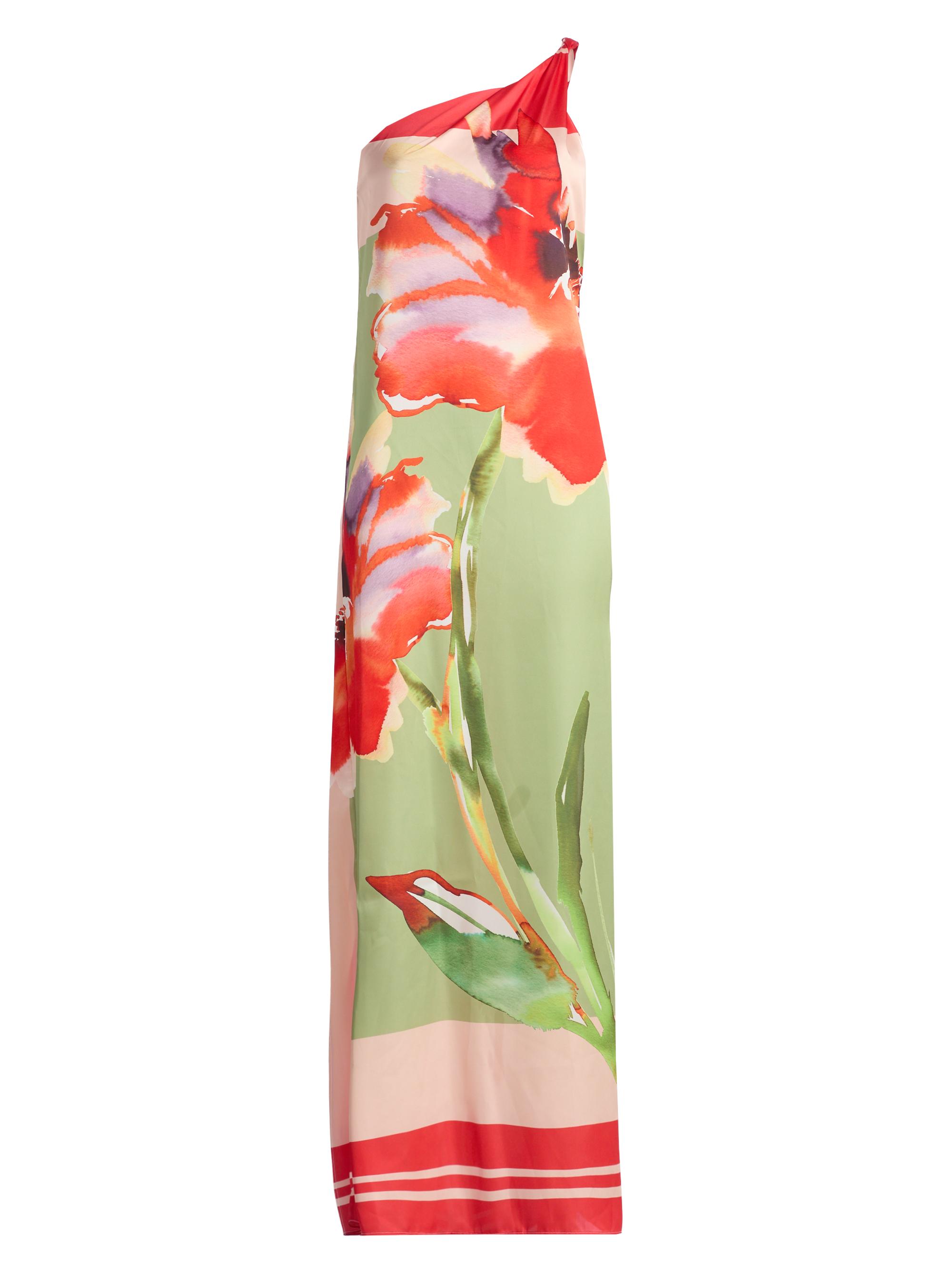 Misa Los Angeles Women's Dounia Floral One-Shoulder Maxi Dress - Scarf Flora