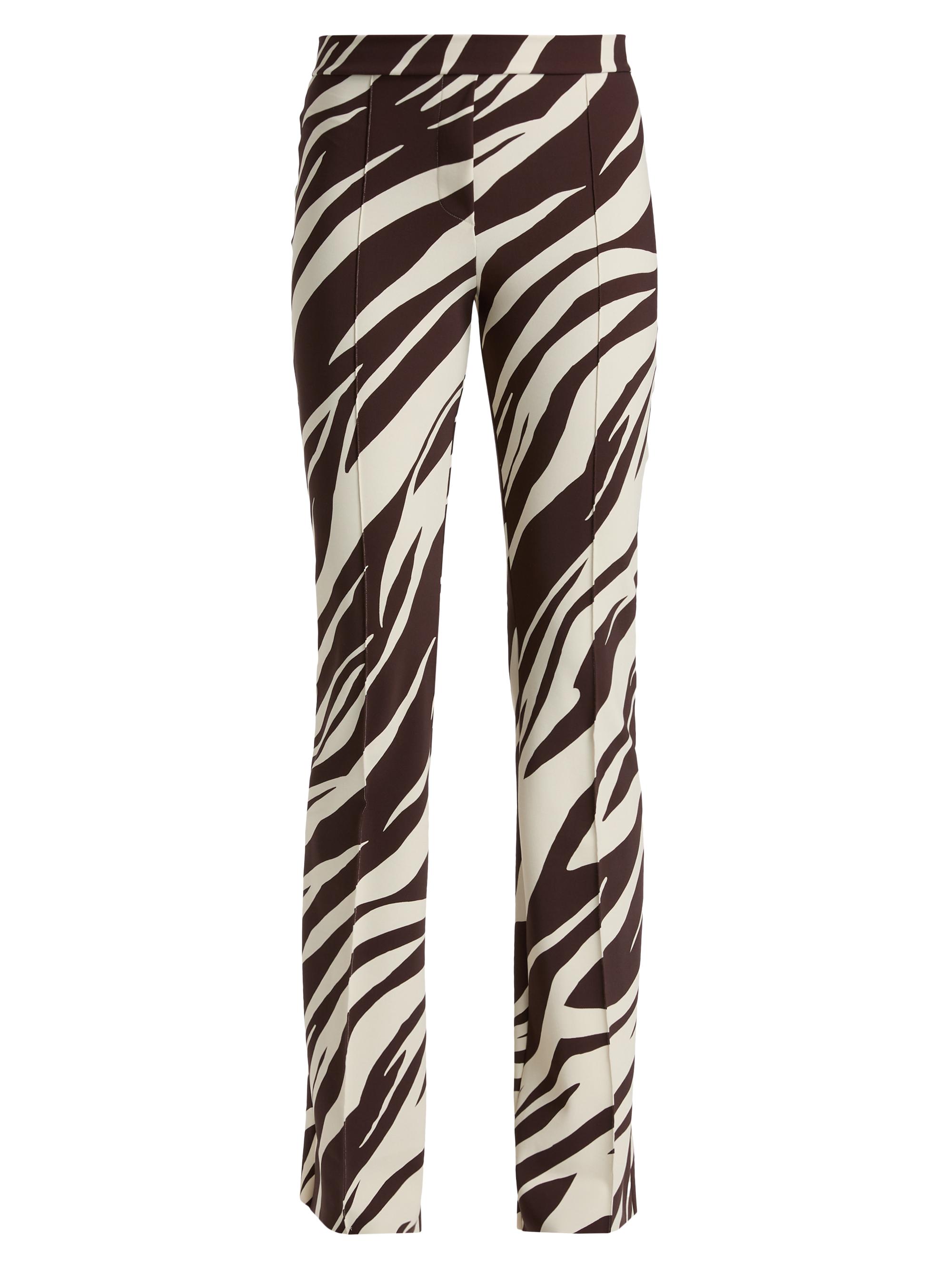 Chiara Boni La Petite Robe Women's Maren Zebra-Striped Jersey Straight Pants - Marlene