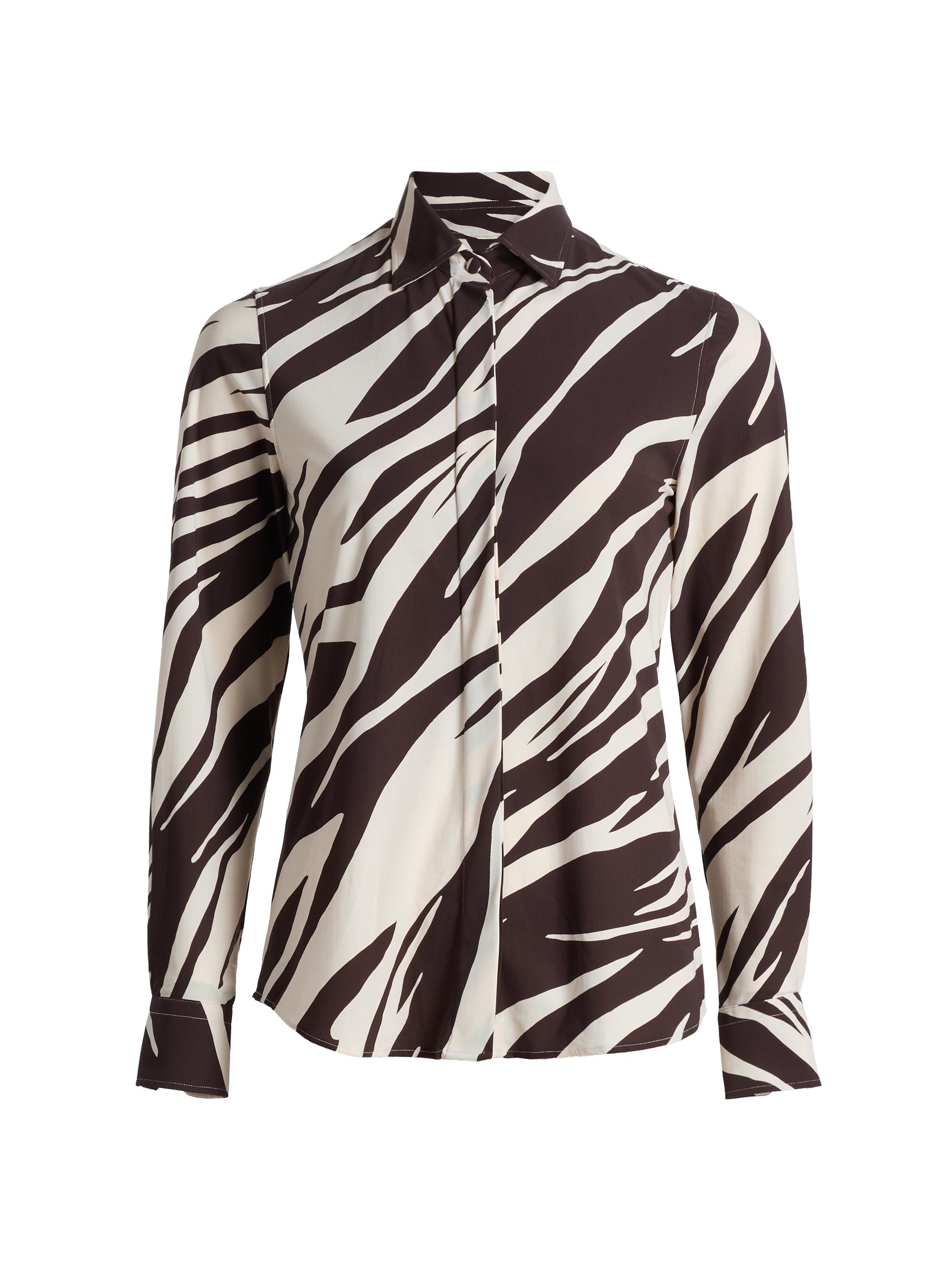 Chiara Boni La Petite Robe Women's Rosyna Zebra-StripedJersey Shirt - Marlene