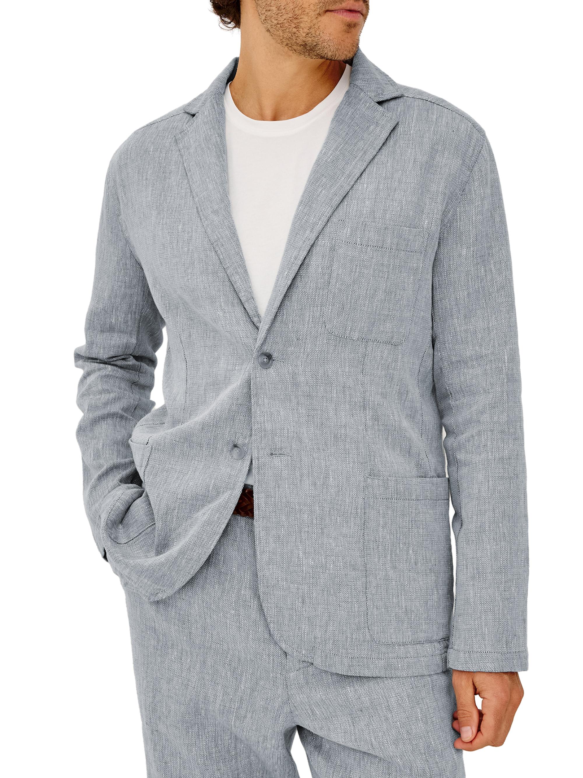 Rails Men's Harris Cotton-Linen Blazer - Bicoastal Blue | Thumbnail 3