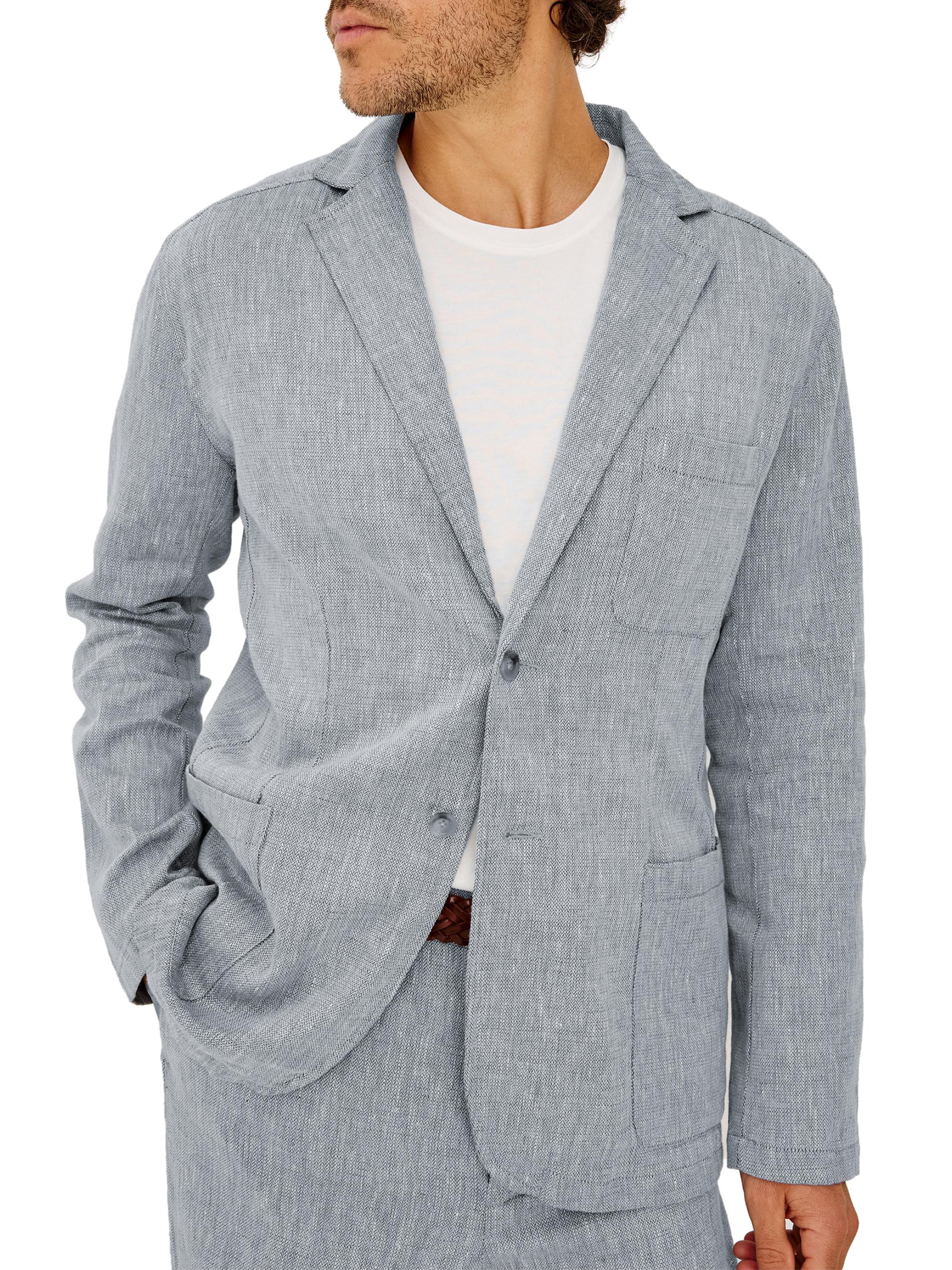 Rails Men's Harris Cotton-Linen Blazer - Bicoastal Blue | Thumbnail 4