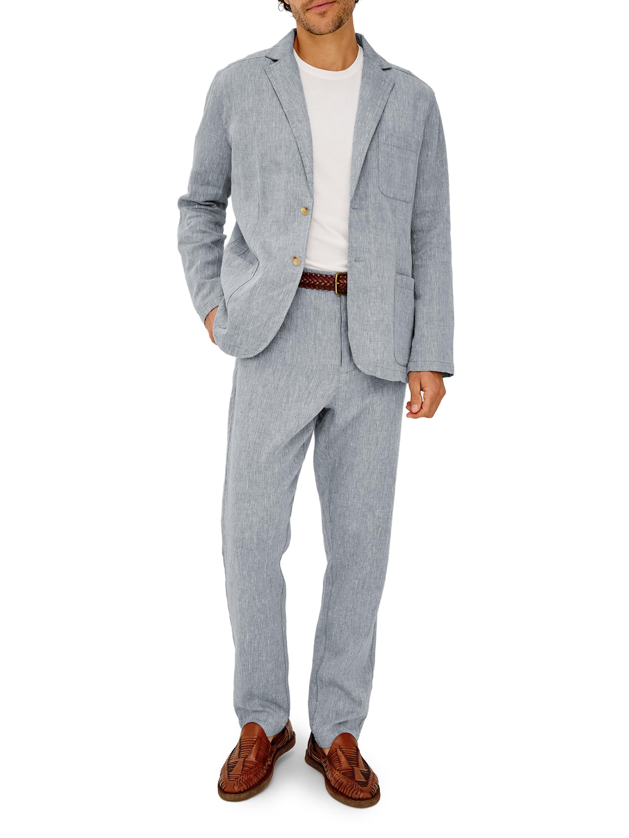 Rails Men's Harris Cotton-Linen Blazer - Bicoastal Blue | Thumbnail 2