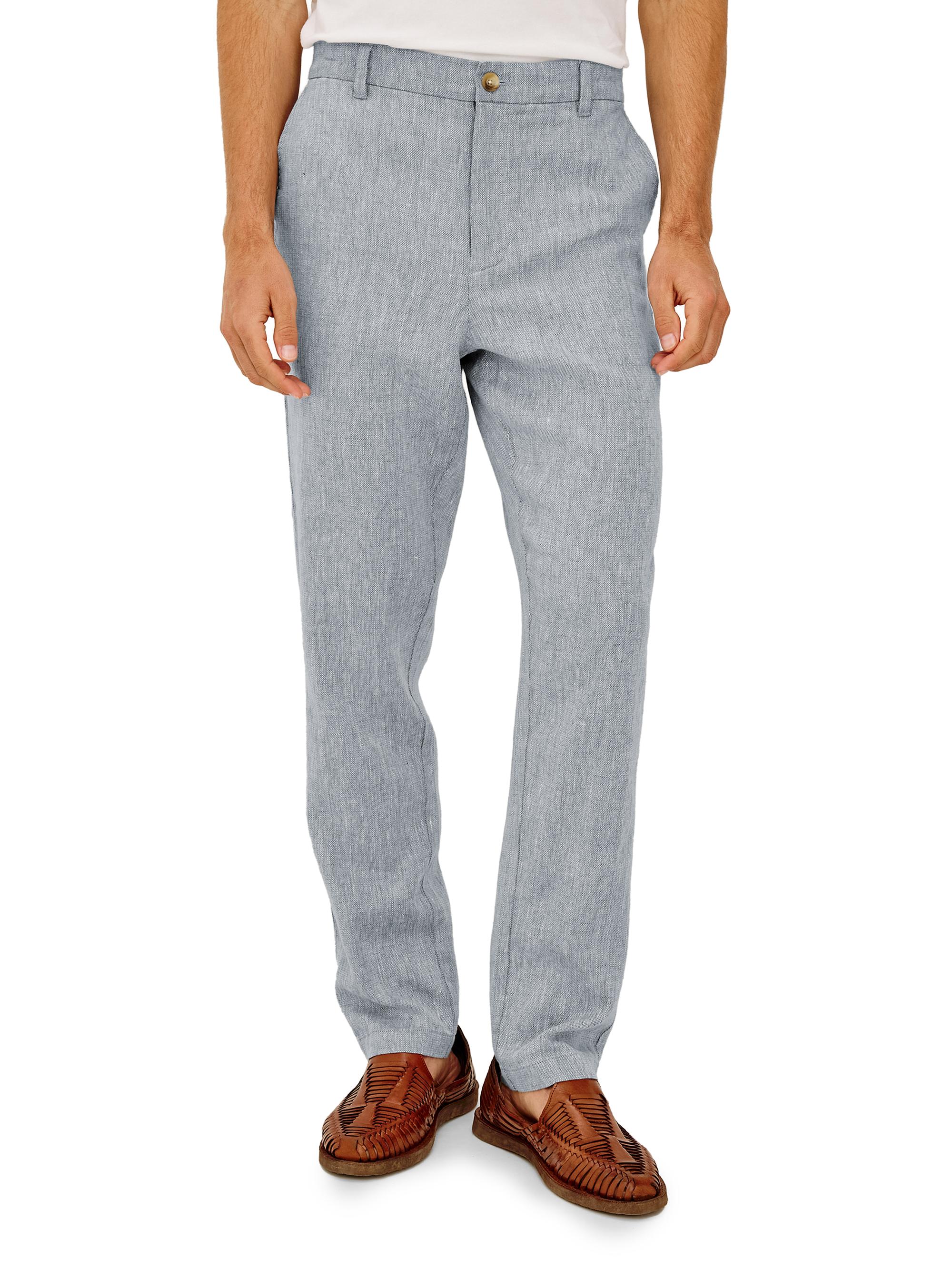 Rails Men's Irving Cotton-Linen Pants - Bicoastal Blue | Thumbnail 3