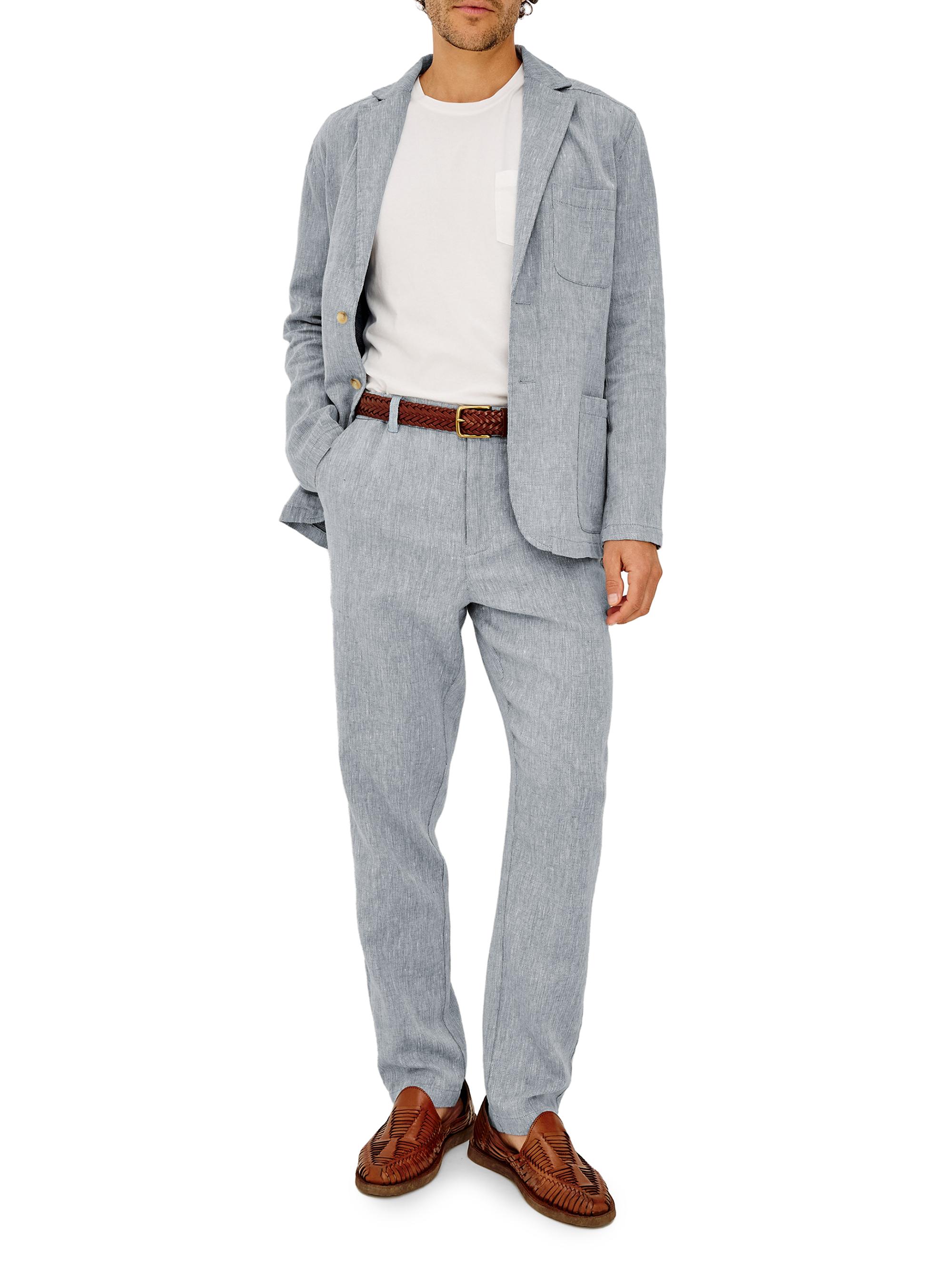Rails Men's Irving Cotton-Linen Pants - Bicoastal Blue | Thumbnail 2